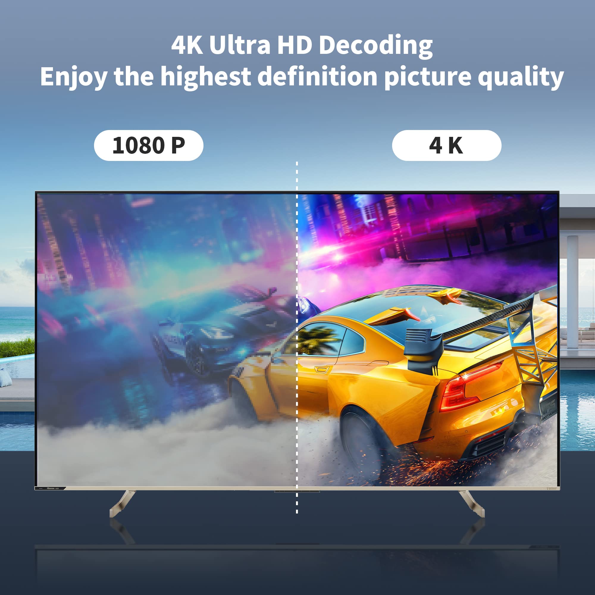 Wireless Hdmi Display Dongle Adapter 4K, Wireless Receiver, Streaming Media Video/Audio/File Hdmi Wireless Extender From Laptop,