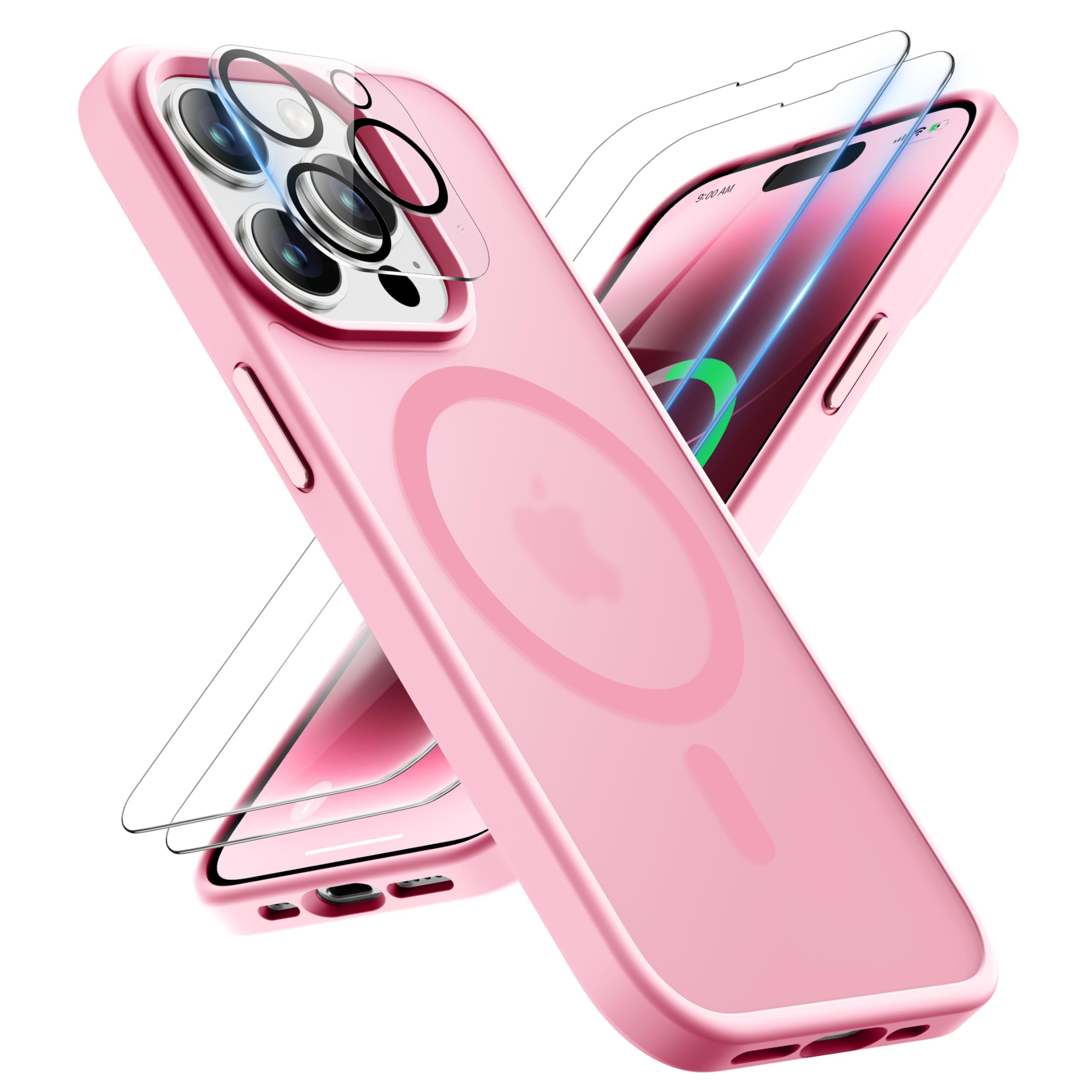 ORETECH for iPhone 14 Pro Max Case, [Compatible with MagSafe] [Military-Grade 15FT Drop Protection] [2 Pcs Screen Protectors] Sh