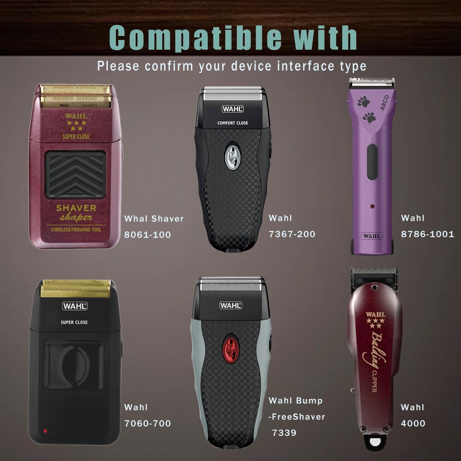 Charger Replacement For Wahl Shaver Shaper Charger, 2V Power Cord For Wahl Trimmer 8061, 8163, 8786 1001, 7367, 7357, 7029, 7060