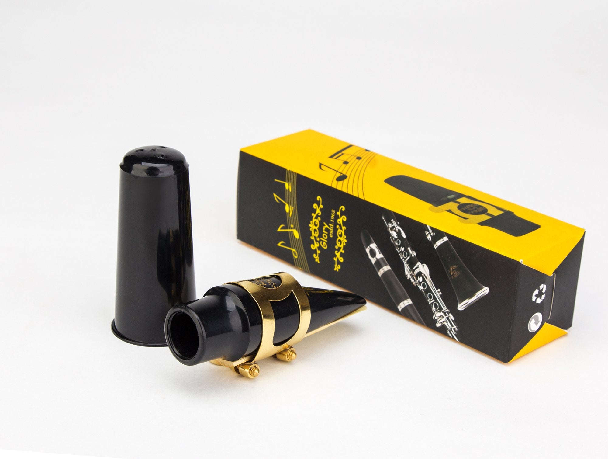 Glory Alto Saxophone Mouthpiece Kit With Ligature,One Reed And Plastic Cap Gold