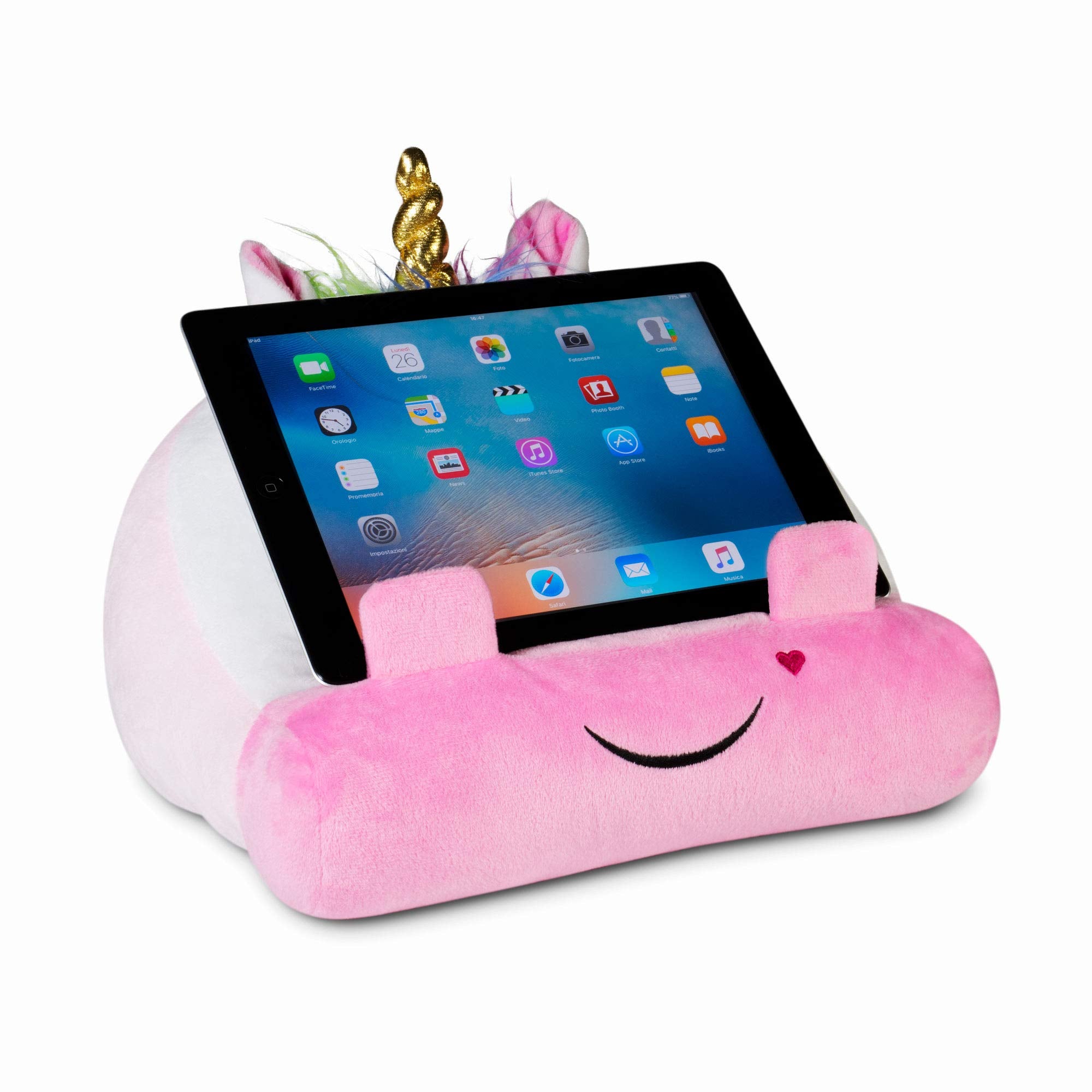 Gifts For Readers & Writers Children'S Ipad Stand | Cuddly Reader Tablet Stand & Book Holder| Reading Pillow For Bedtime Adventu