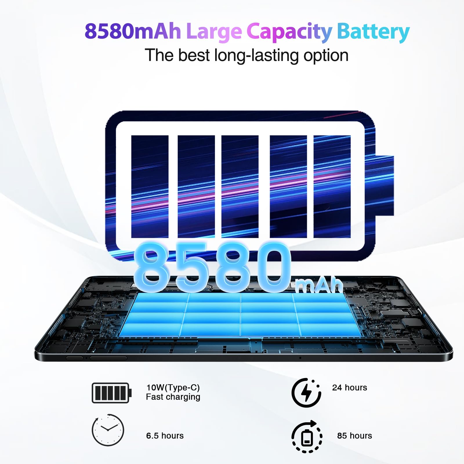 Doogee T30S Android 14 Tablet 2.4K, 11 Inch Tablet 16Gb Ram 256Gb Rom, 8580Mah Battery, Octa Core Gaming Tablets With Dual Sim 4