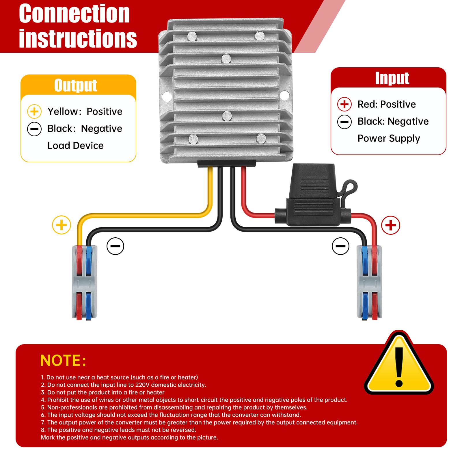 Mzhou Dc 30 60V To 24V 10A Buck Converter,36/48/60V Step Down To 24V Voltage Power Converter,Supply Converter Transformer For Tr