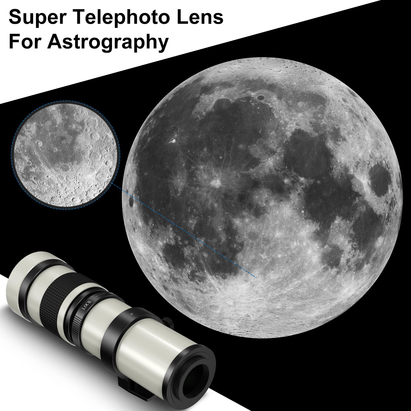 420 800Mm F/8.3 Telephoto Lens   Manual Zoom Lenses For Sony E/Nex Mount Dslr Cameras Alpha ?7R Iv ?7 Iii A9 A7 Ii A7S A6600 A6500 A6400 A6300 A6100 A6000 A5100 A5000 Nex 6 Nex 5R/5T/5C Nex 3N