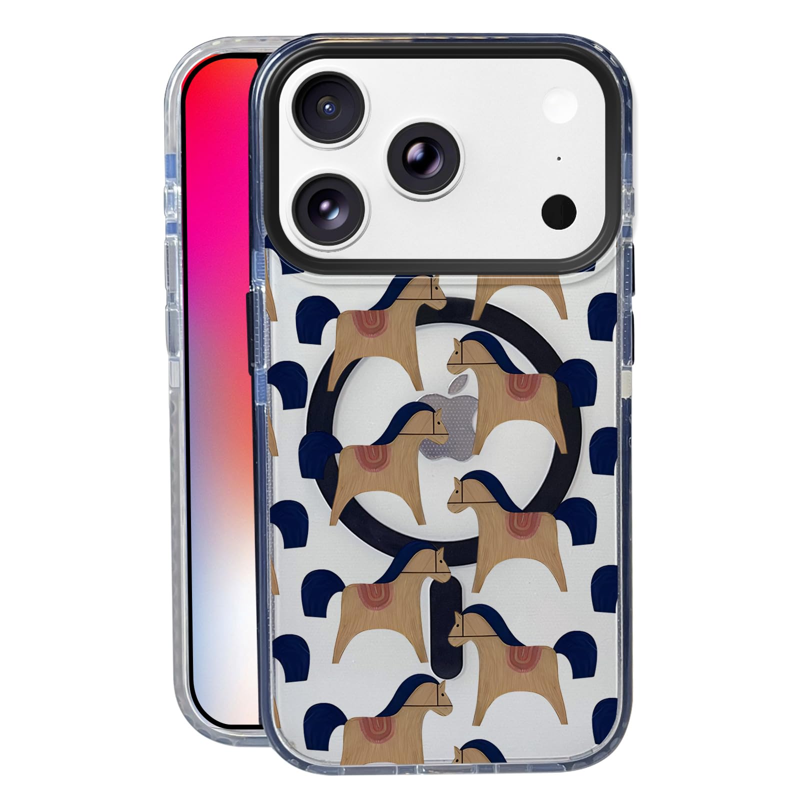 Nimeey Trojan Horse for iPhone 17 Pro Case,MagSafe Compatible,Matte Soft Slim Shockproof Cover,Anti-Fingerprint,Anti-Yellowing,A