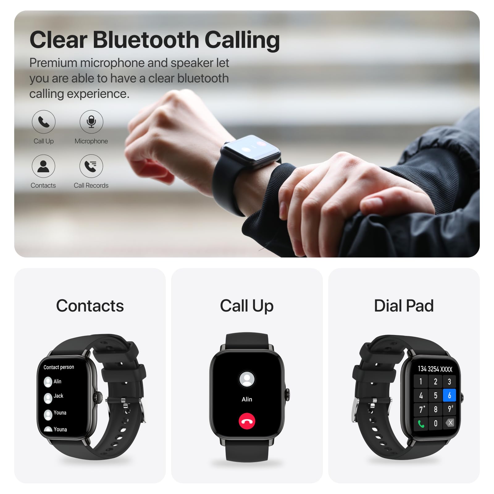 Leeyalan Smart Watch For Men Women (Answer/Make Calls/Ai Voice Control) 1.91'' For Android Phones Iphone Samsung Compatible Ip68