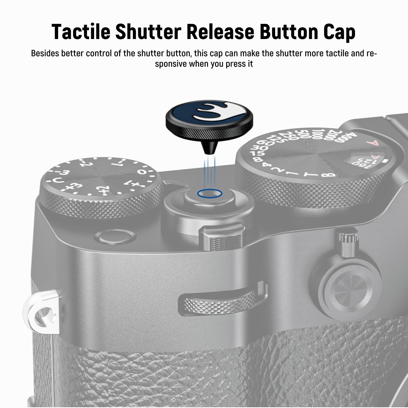 Neewer X100V X100Vi Hot Shoe Cover & Shutter Button Cap Set, Cold Shoe Cover With Shutter Release Button, Photography Accessorie