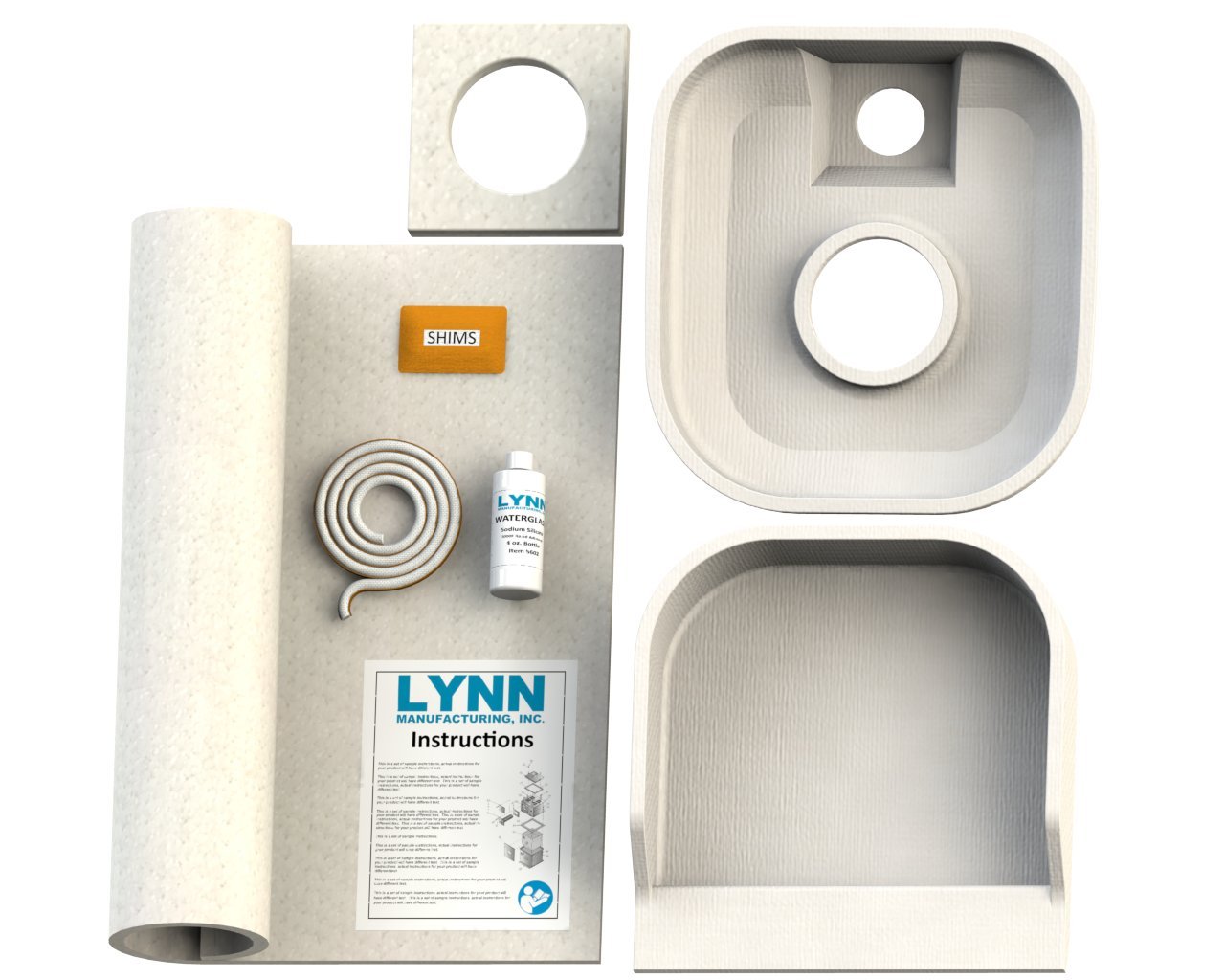 Lynn Manufacturing Replacement Combustion Chamber Kit, Weil Mclain Wtgo, Wgo, Sgo, 386 700 355, 1072