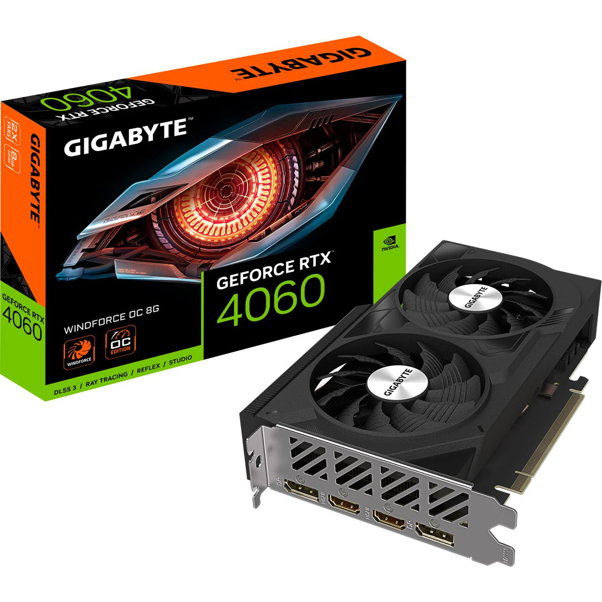 GIGABYTE Nvidia GeForce RTX 4060 WF2OC-8GD 8GB
