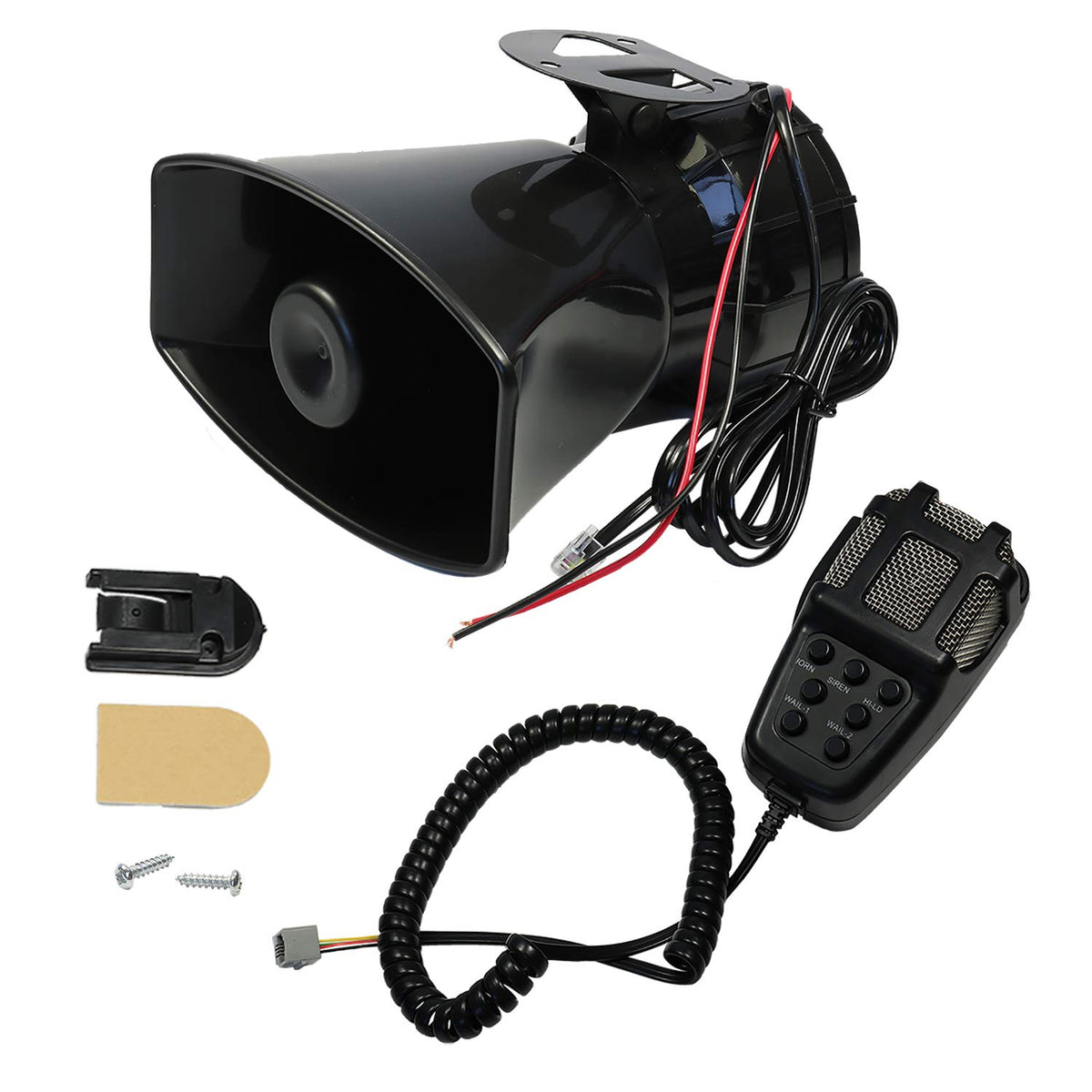 Car Siren Horn 7 Tone Sound Siren Police Mic Pa Speaker Car System Emergency With Microphone Amplifier 100W Emergency Sound Elec