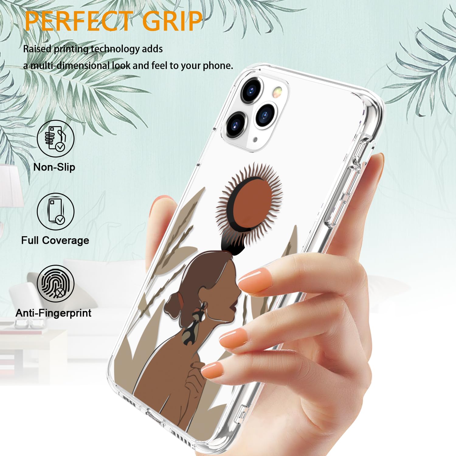 Luhouri Designed For Iphone 11 Pro Max Case With Screen Protector   Slim Fit, Sturdy Clear Acrylic Cover For Women And Girls   P