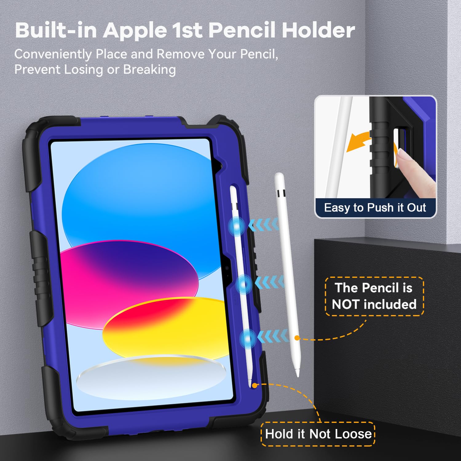 Okp Case For Ipad 11 Inch (A16) 2025/ Ipad 10Th Generation 10.9   2022, Heavy Duty Shockproof Rugged 11Th/ 10 Th Gen Protectiv