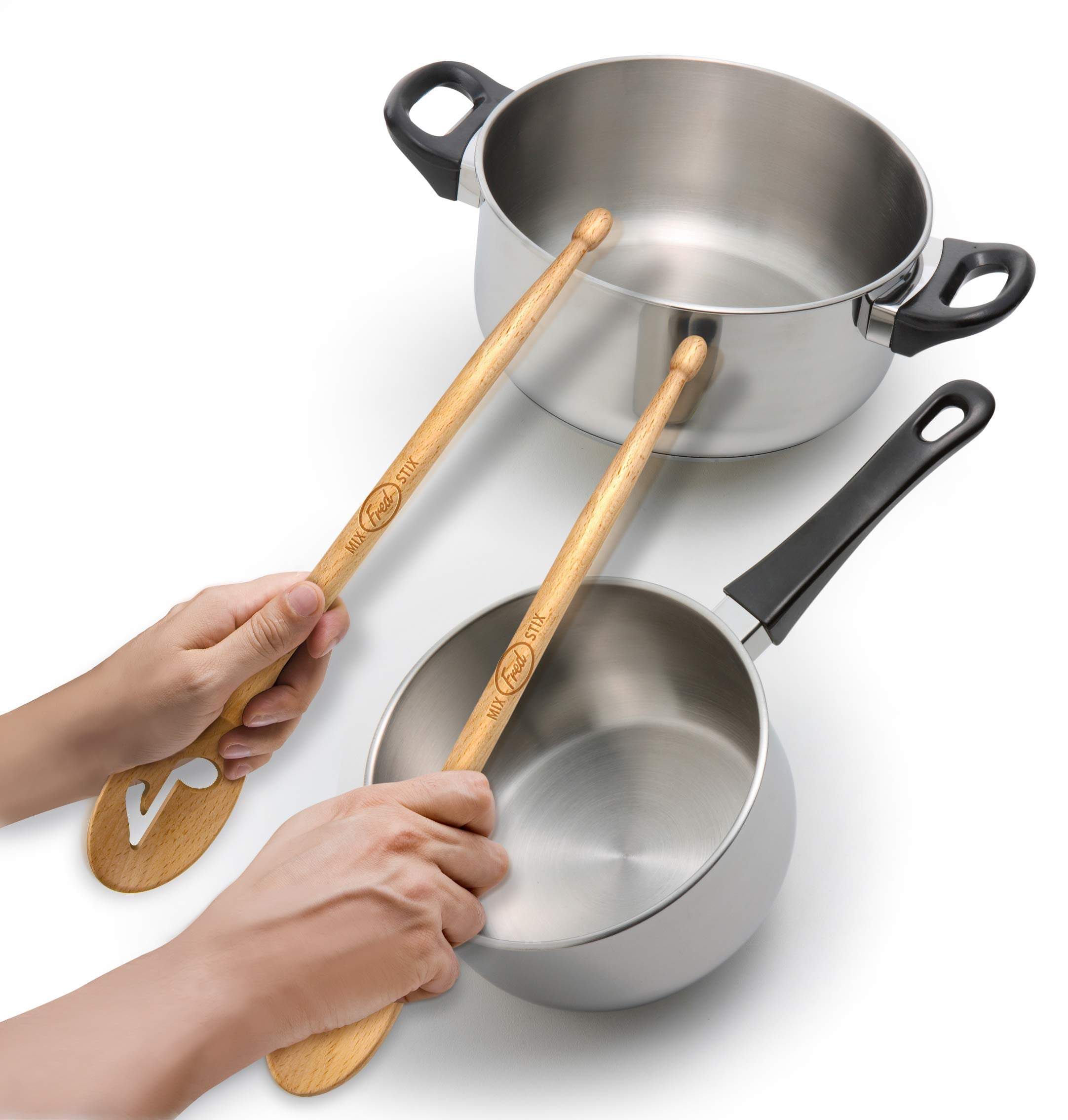 Genuine Fred Mix Stix Drumstick Spoons, Regular