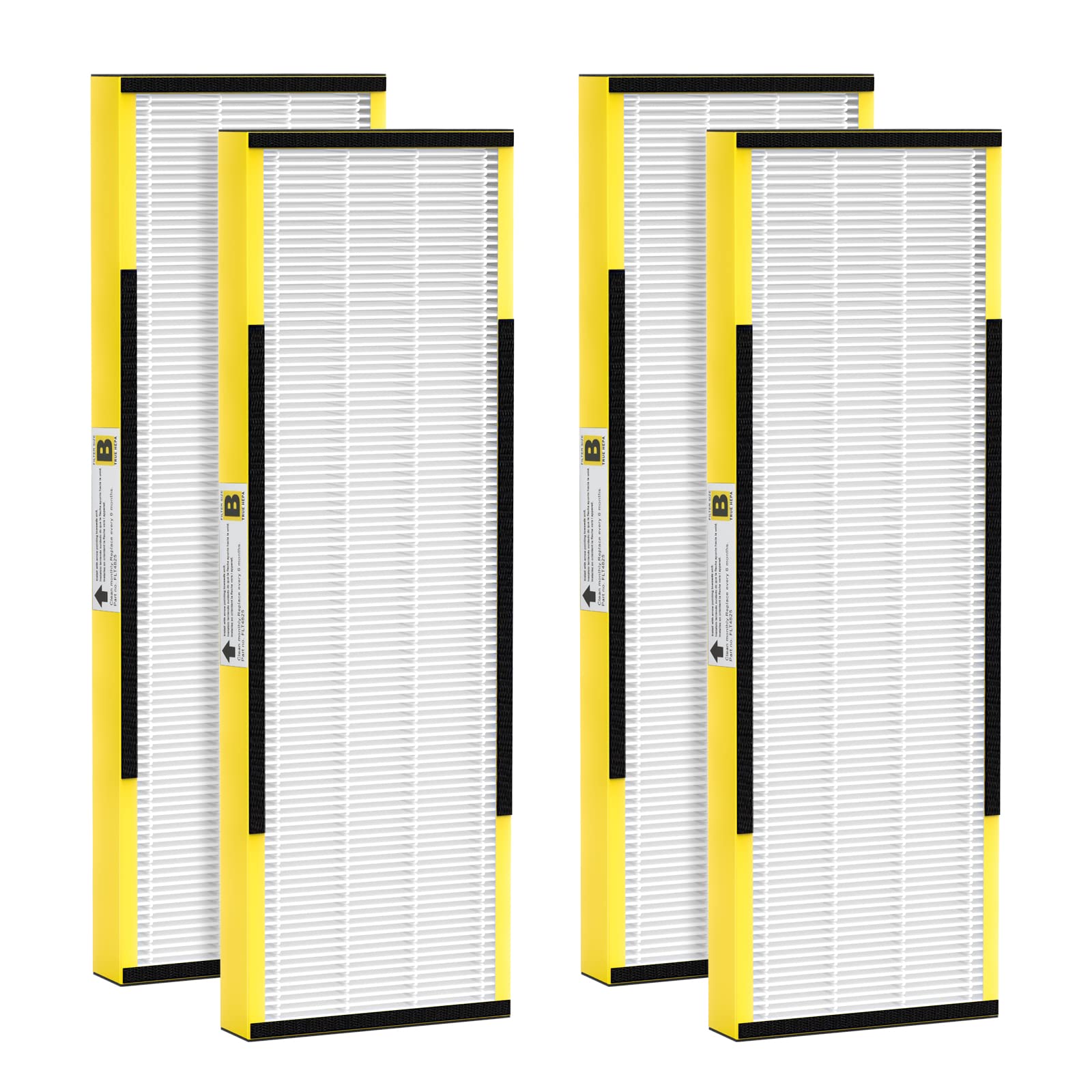 Isinlive 4 Pack Flt4825 True Hepa Filter B Replacement Compatible With Guardian Air Purifier Ac4825 Ac4300 Ac4800 Ac4900 Ac4850