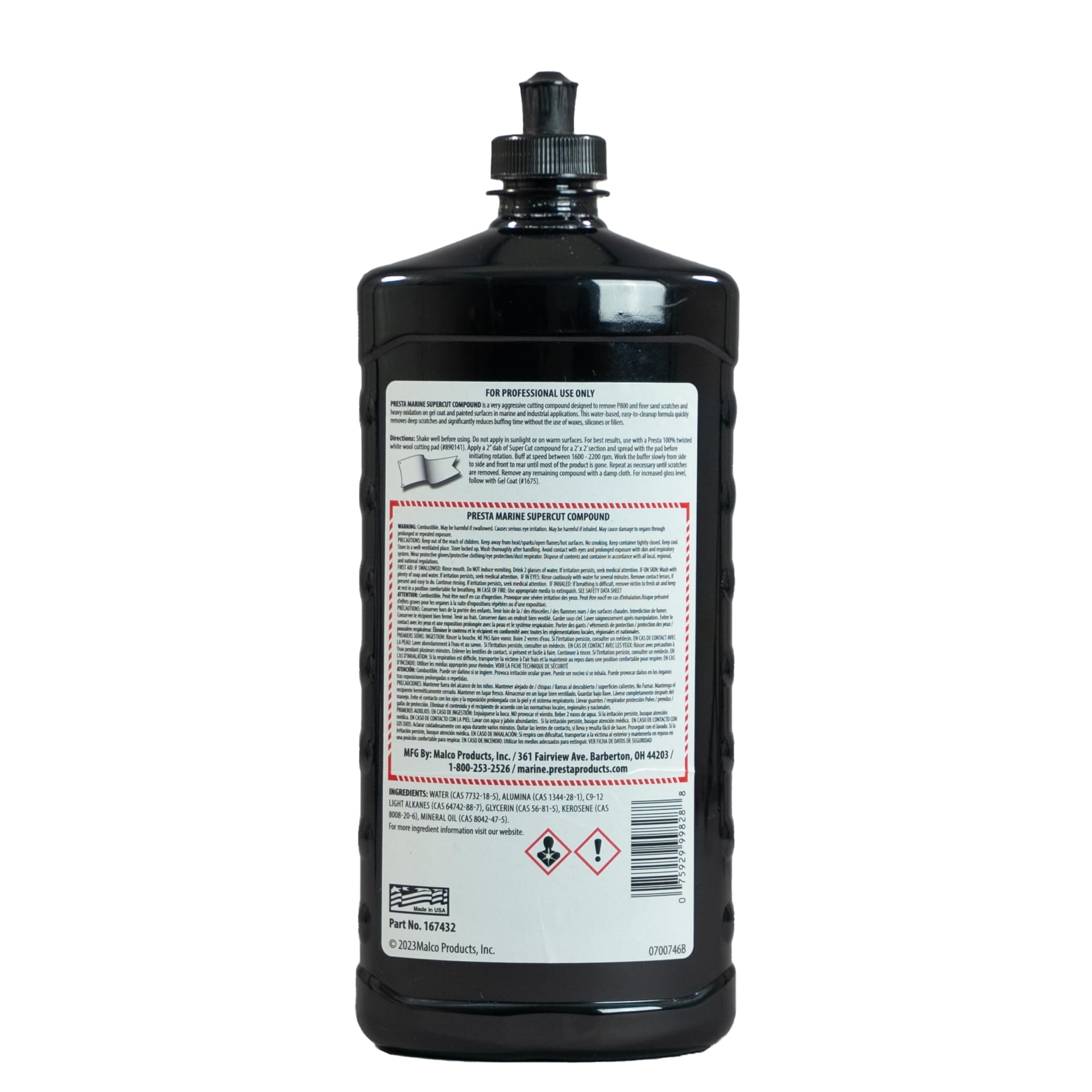 Presta Supercut Compound 32 Fl. Oz.,WBAUVB0CBNLSD52