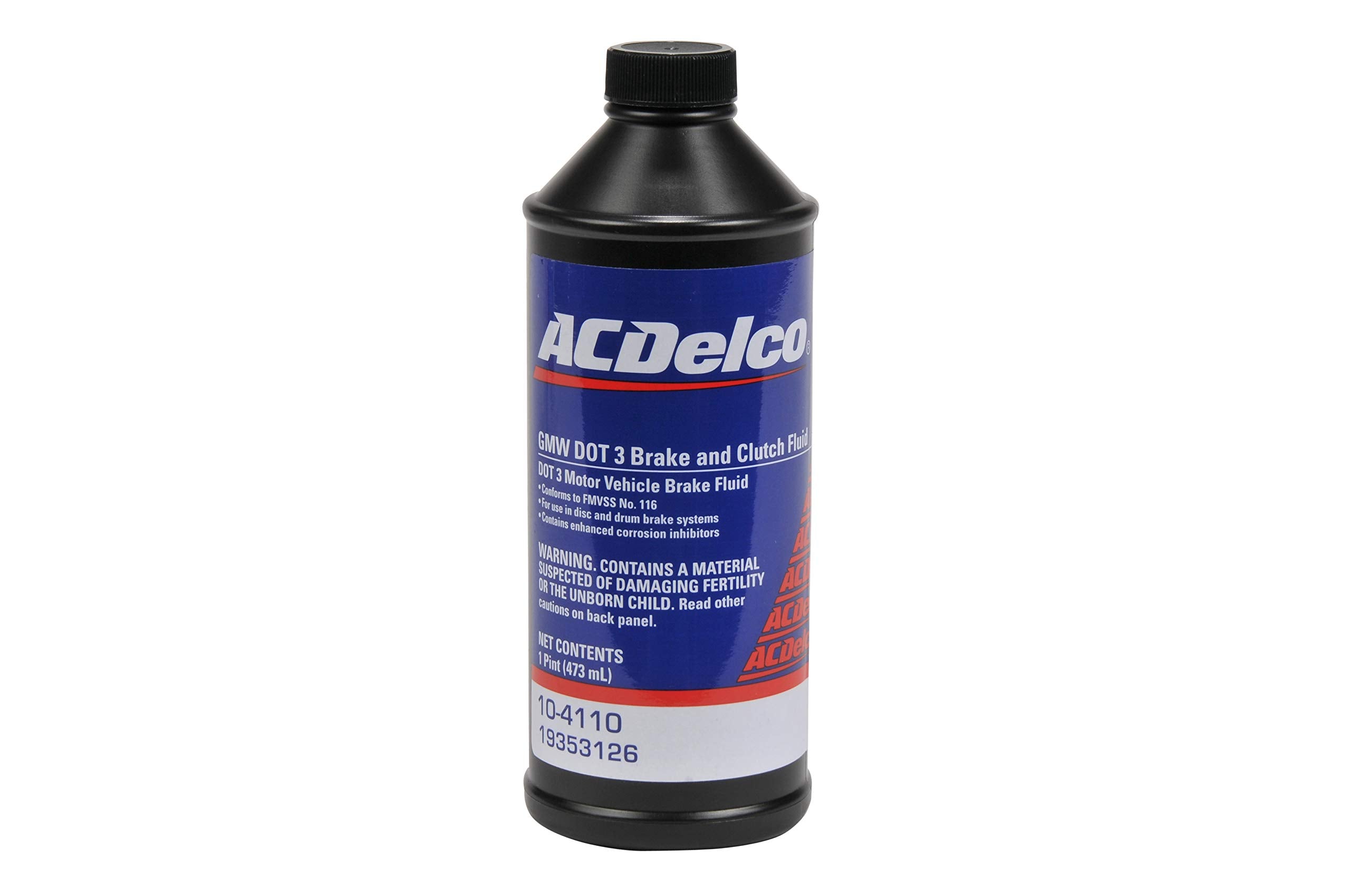 Acdelco Gm Original Equipment 10 4110 Dot 3 Hydraulic Brake Fluid   16 Oz