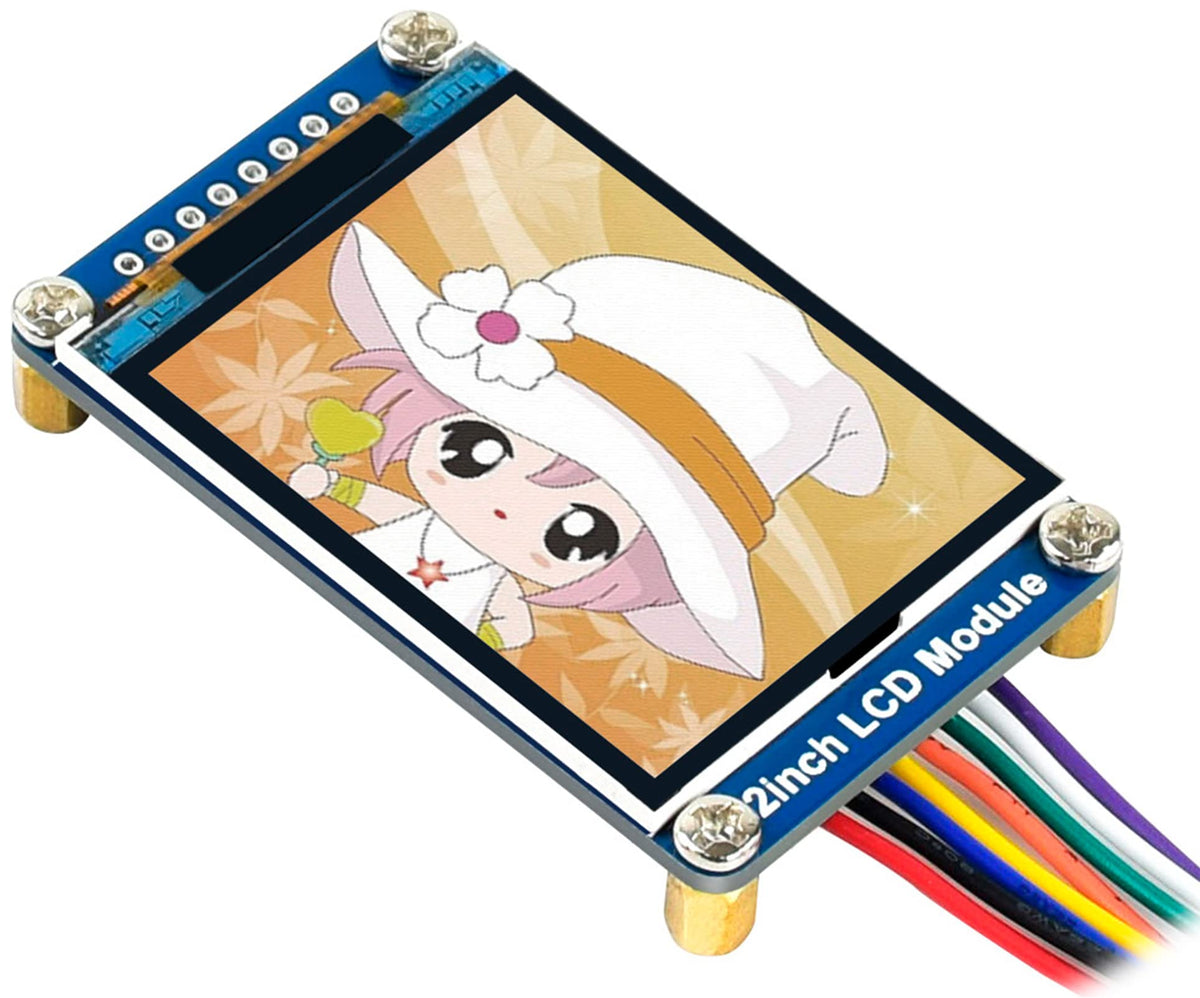 Waveshare 2Inch Ips Lcd Module 240  320 Resolution Display For Raspberry Pi/Jetson Nano/Arduino/Stm32,Spi Interface Rgb, 262K Co