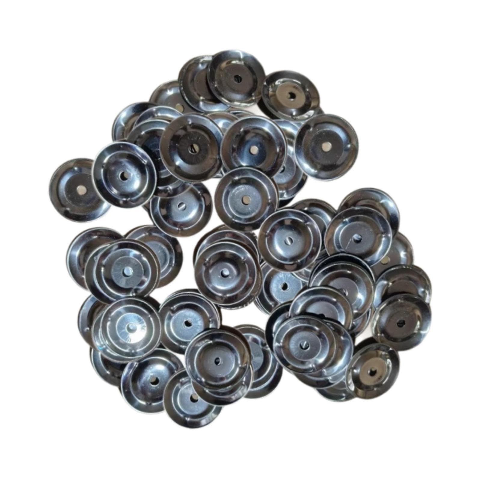 SHOPORA 100Pcs Cymbals 1.46 Mountable Black For Adults And Kids Musical Performance | Percussion | Hand Percussion | Tambourine