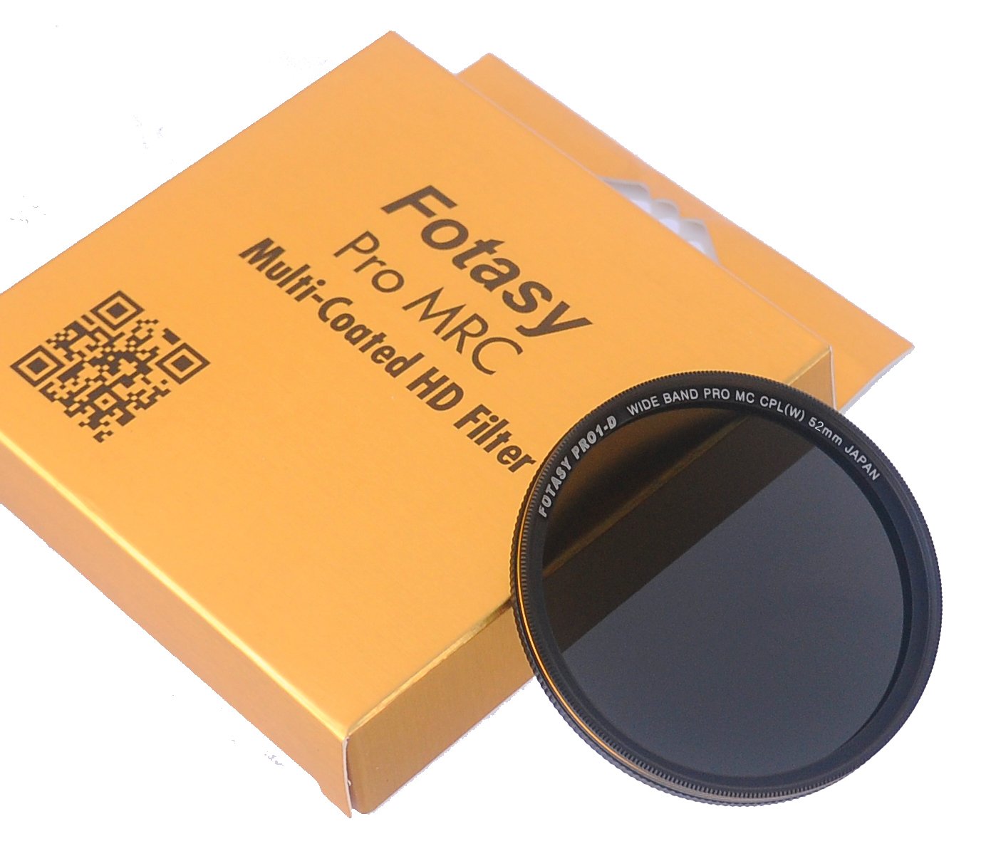 Fotasy 52mm Ultra Slim Circular PL Lens Filter, Nano Coatings MRC Multi Resistant Coating Oil Water Scratch, 16 Layers Multi-Coa