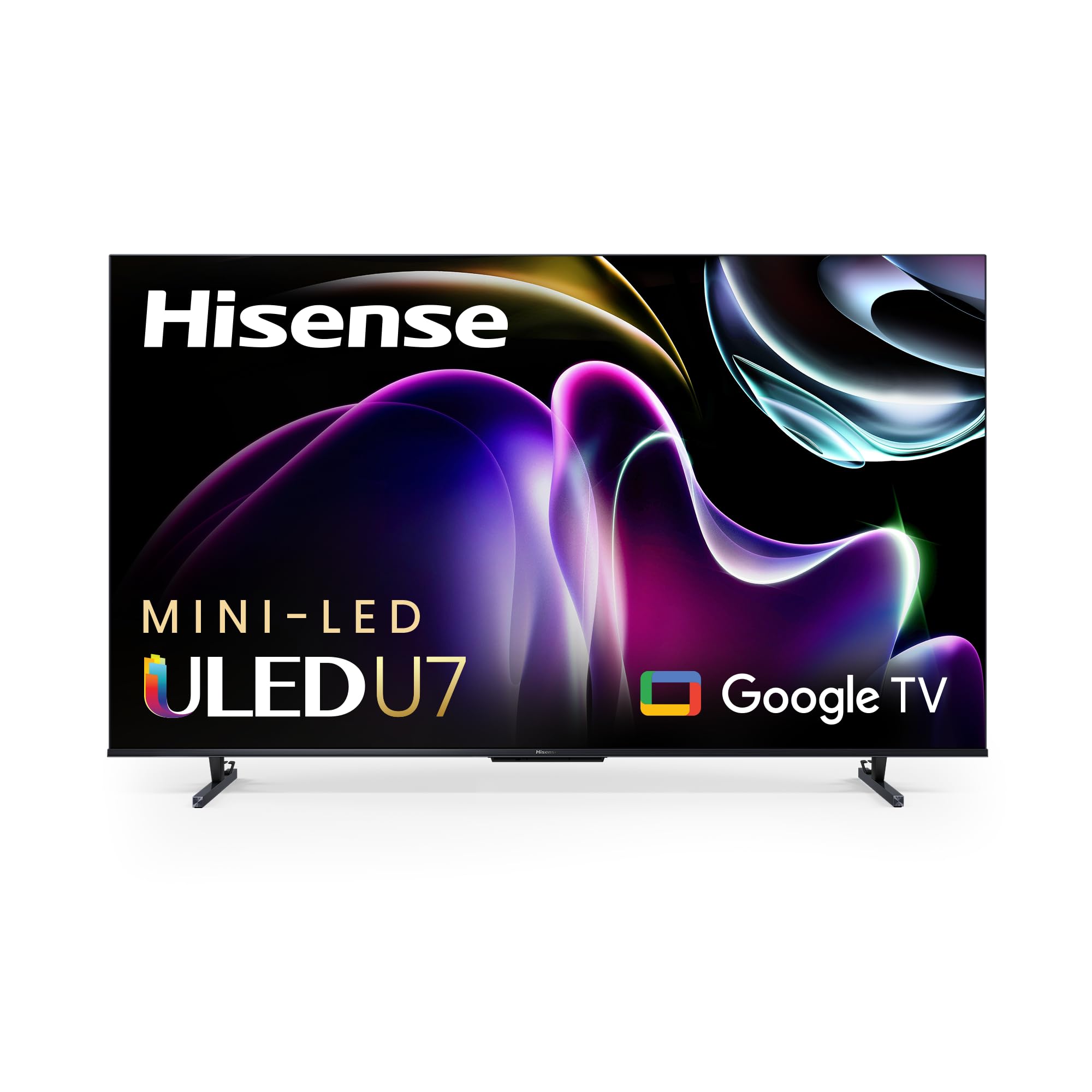 Hisense 55-Inch Class U7 Series Mini-LED ULED 4K UHD Google Smart TV (55U7K) - QLED, Native 144Hz, 1000-Nit, Dolby Vision IQ, Fu