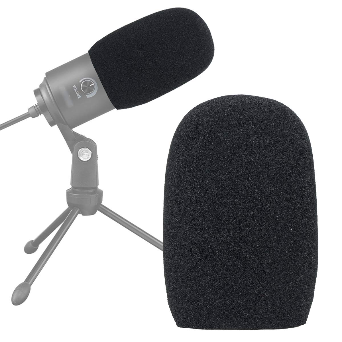 K669 Foam Mic Windscreen, Pop Filter Wind Cover Compatible With Fifine Usb Condenser Recording Microphone K669, T669, K669B By S
