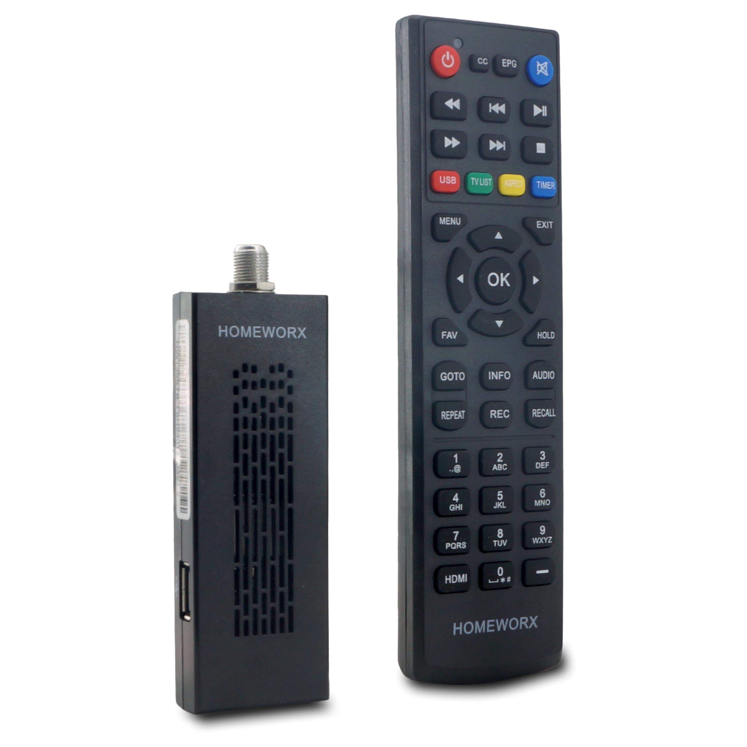 2024 Newest Digital Tv Converter Box Dongle, Atsc Digital Converter Box With Tv Tuner, Tv Recording, Usb Multimedia Function, 10