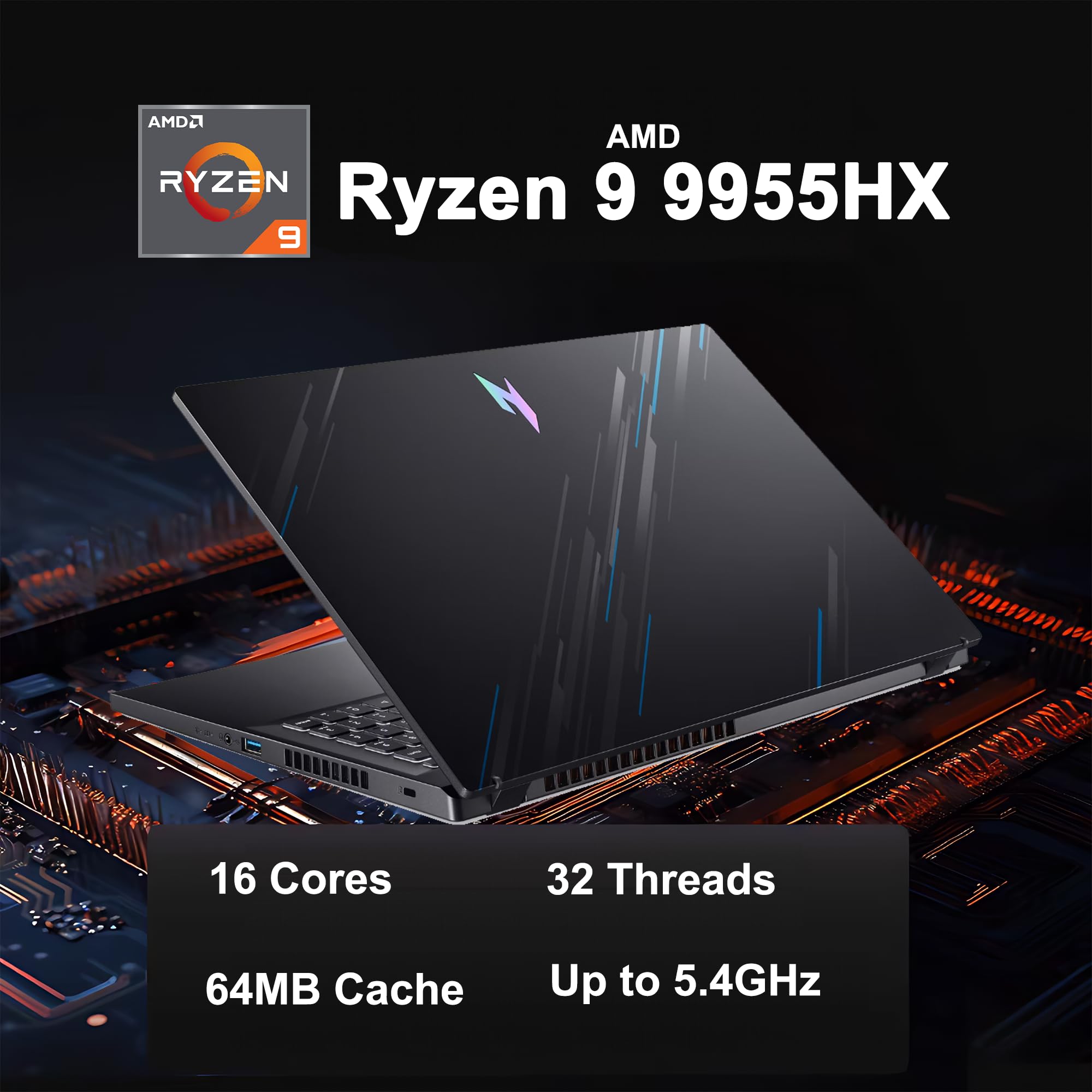 Asus Rog Strix G18 G814 Gaming Laptop 18 2.5K (2560X1600) 240Hz (100% Dci-P3) Amd 16-Core Ryzen 9 9955Hx (>I9-14900Hx) 64Gb Ddr5
