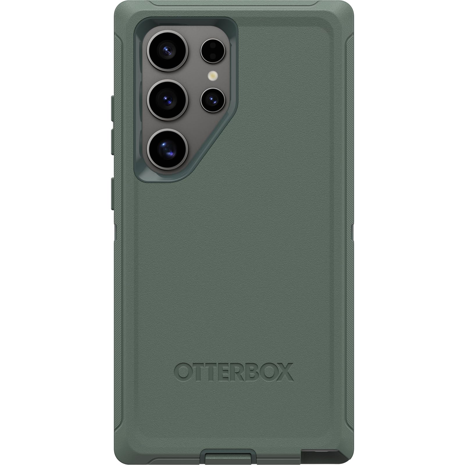 OtterBox Defender Series Case for Samsung Galaxy S24 Ultra - Rugged Green with Port Protection & Holster Clip Kickstand