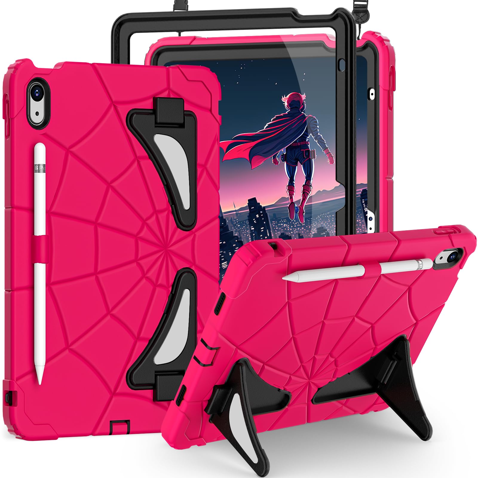 Auizotl Case For Ipad 10Th Generation Case 10.9 Inch,Kids Friendly 10Th Generation Ipad Case With Screen Protector Shoulder Stra