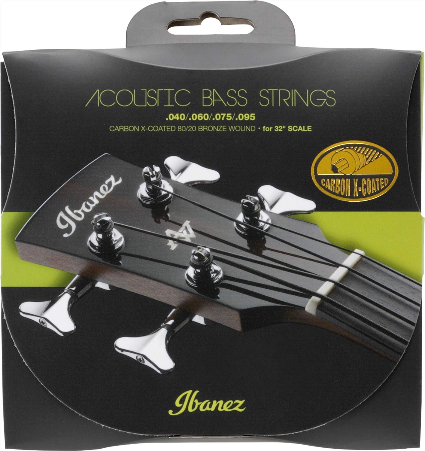 Ibanez Carbon Coated Strings For 32 '' Scale Acoustic Bass   040 095 80/20 Bronze (Iabs4Xc32)
