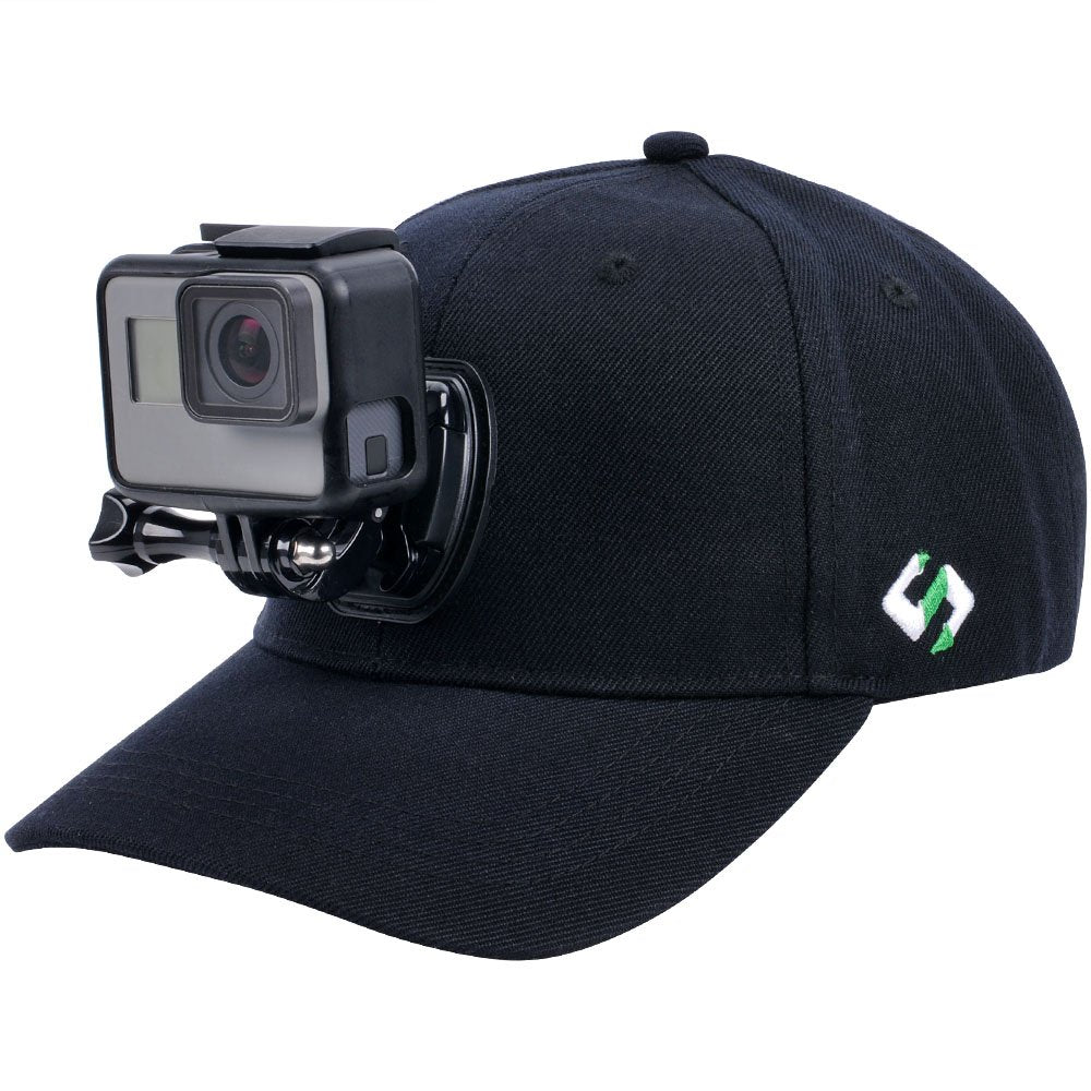 Smatree Baseball Hat with Quick Release Buckle Mount Compatible for GoPro 5 Session Hero 12/11/10/9/8/7/6/5/4/3 Plus/3/2/1/DJI O