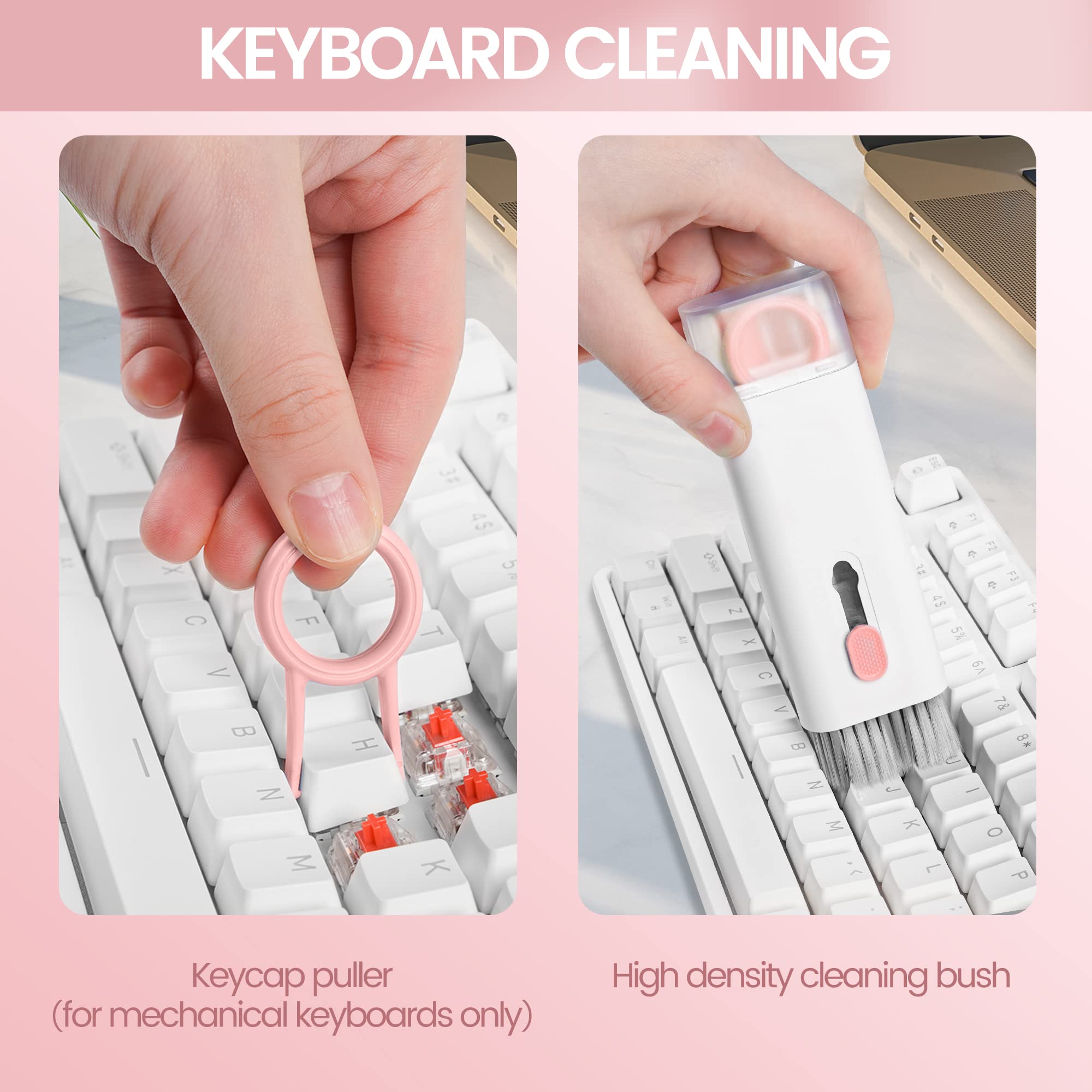 Laptop Screen Keyboard Earbud Cleaner Kit,Electronics Cleaning Tool For Macbook Ipad Iphone Pro Cell Phone,Airpod Cleaner Kit,Co