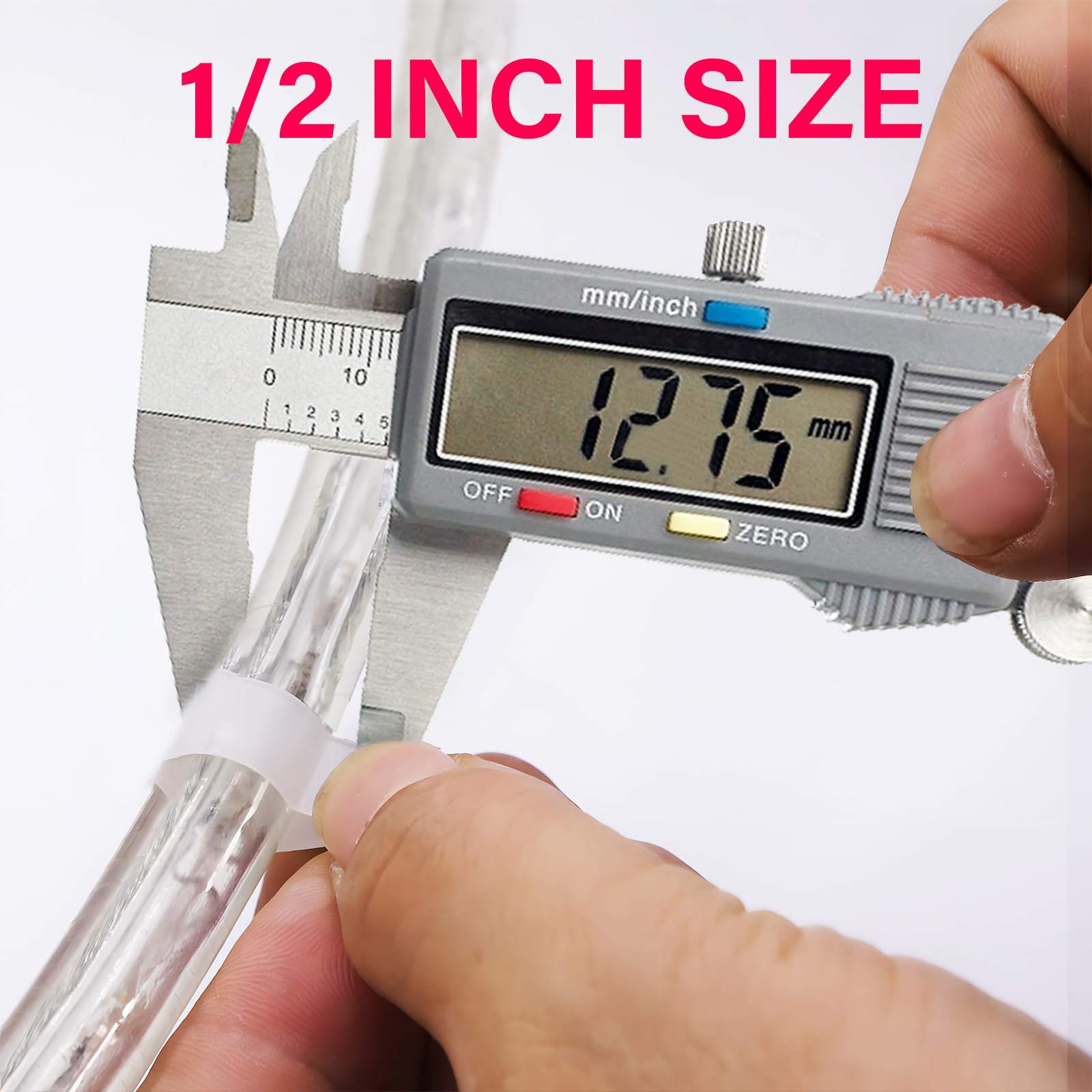 100 Pack 1/2 Inch Rope Light Clips P Style Rope Light Mounting Clips With Stainless Steel Screws, Cable Clips Wire Clamp For Wir