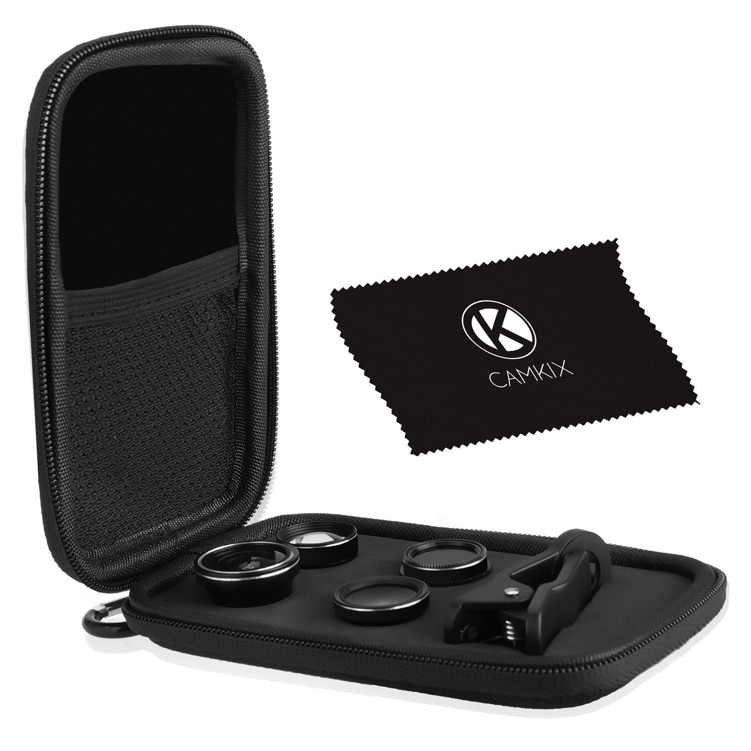 Camkix Bluetooth Camera Shutter Remote Control For Smartphones And 5 In 1 Universal Lens Kit   Create Amazing Photos And Selfies (5In1 Universal Lens Kit And Bluetooth Shutter Remote)