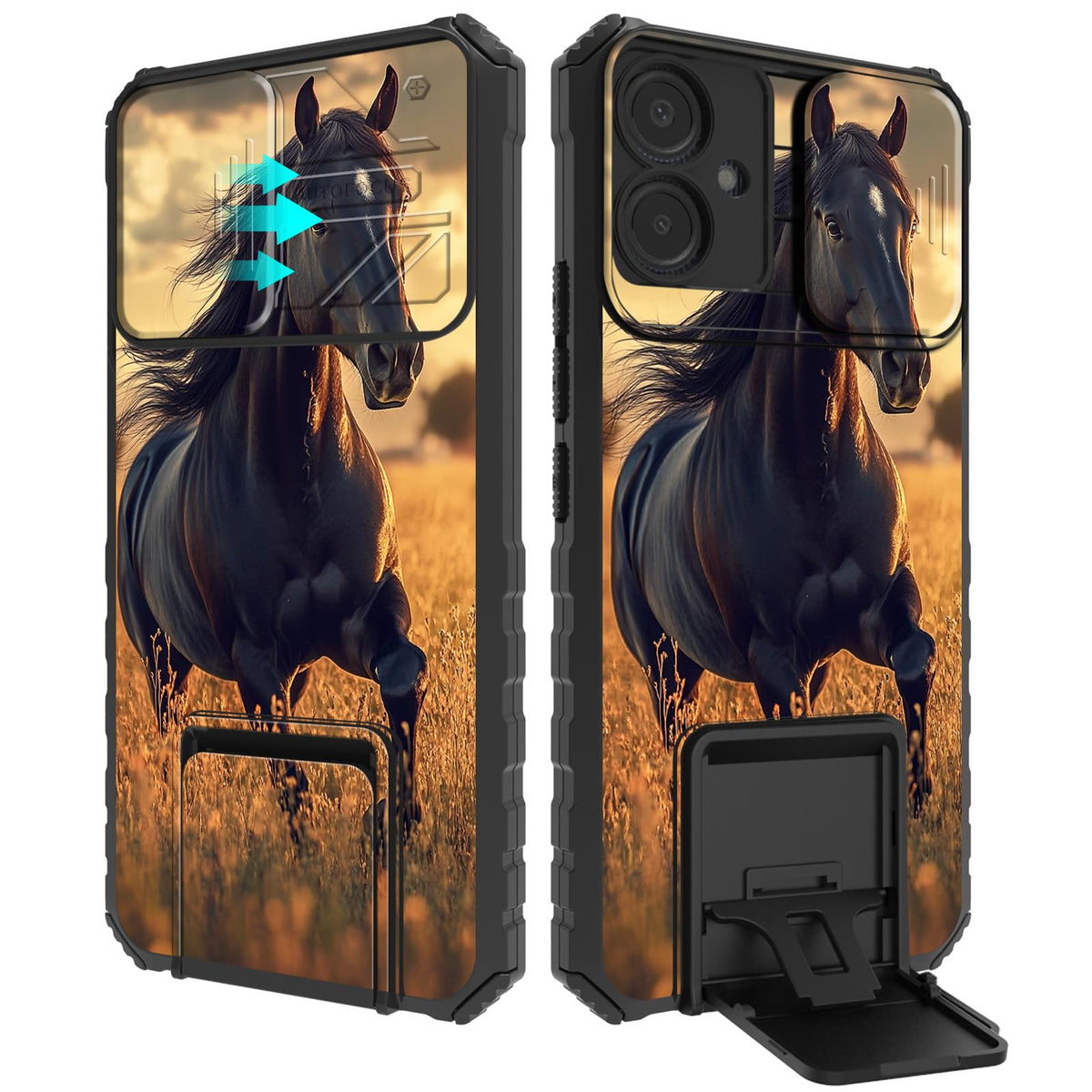 Bvclkjpoi Phone Case For Samsung Galaxy A06 5G 6.7'', With Slide Camera Cover Galaxy A06 5G Case, Slim Shockproof Matte Hard Pro