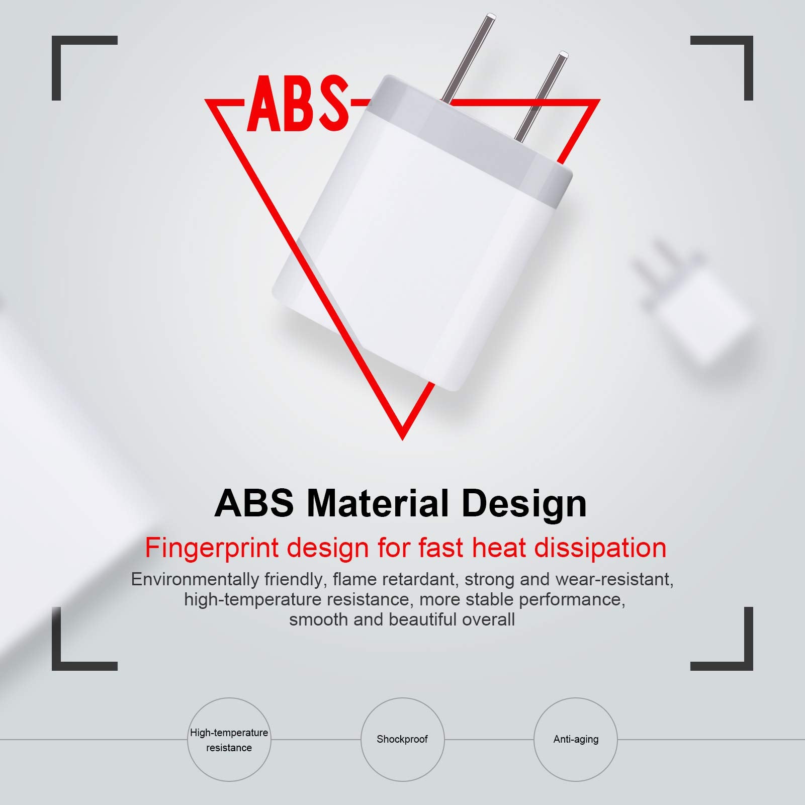 Charging Blocks For Iphone, Charger Box Sicodo 3Pack Plug In Phone Charger One Port Usb Power Adapter Cell Phone Brick Charging