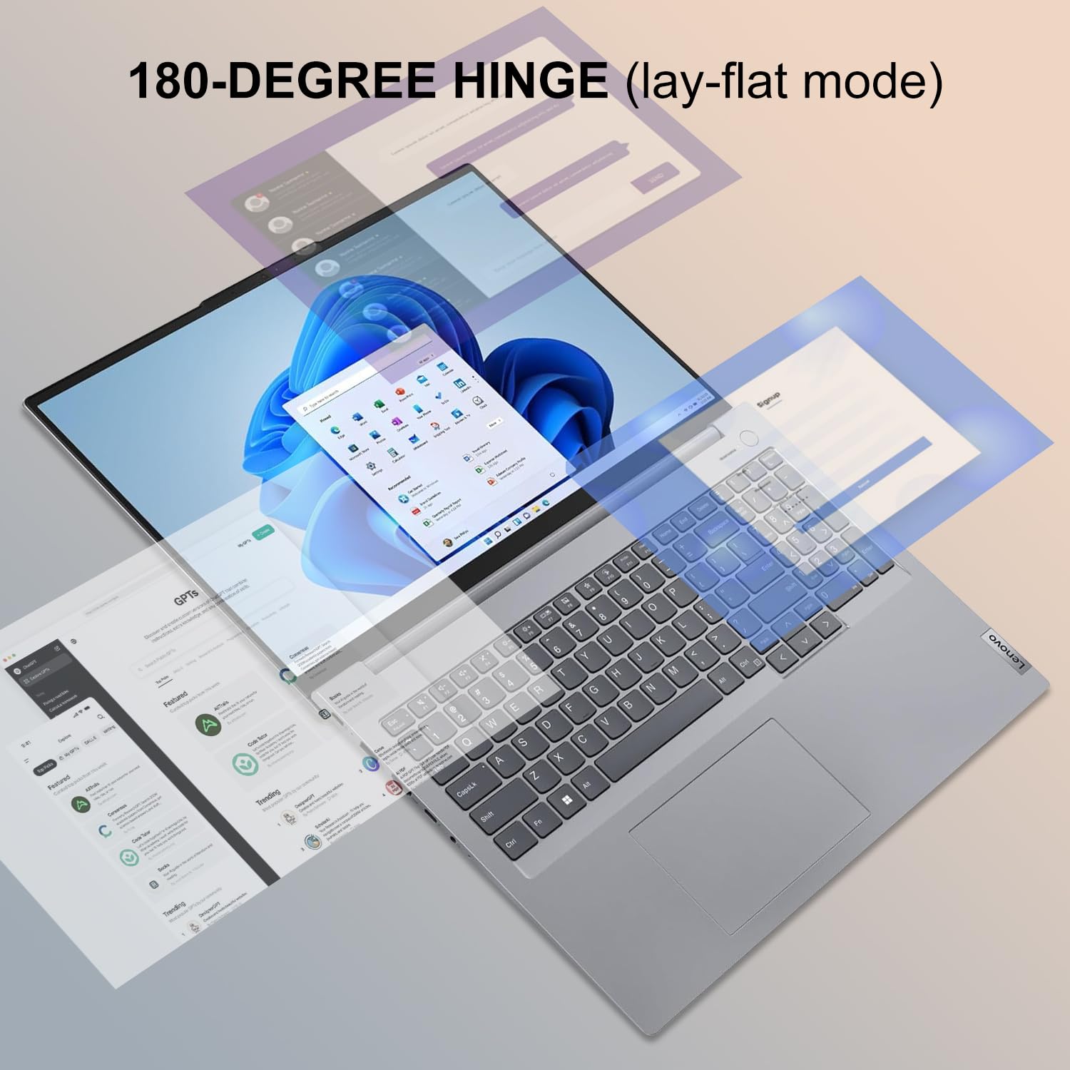 Lenovo Thinkbook 16 Business Laptop, Intel Core Ultra 5 125U (Beat I7-1355U), 16 Fhd Display, 32Gb Ram, 1Tb Pcie Ssd, Thunderbol