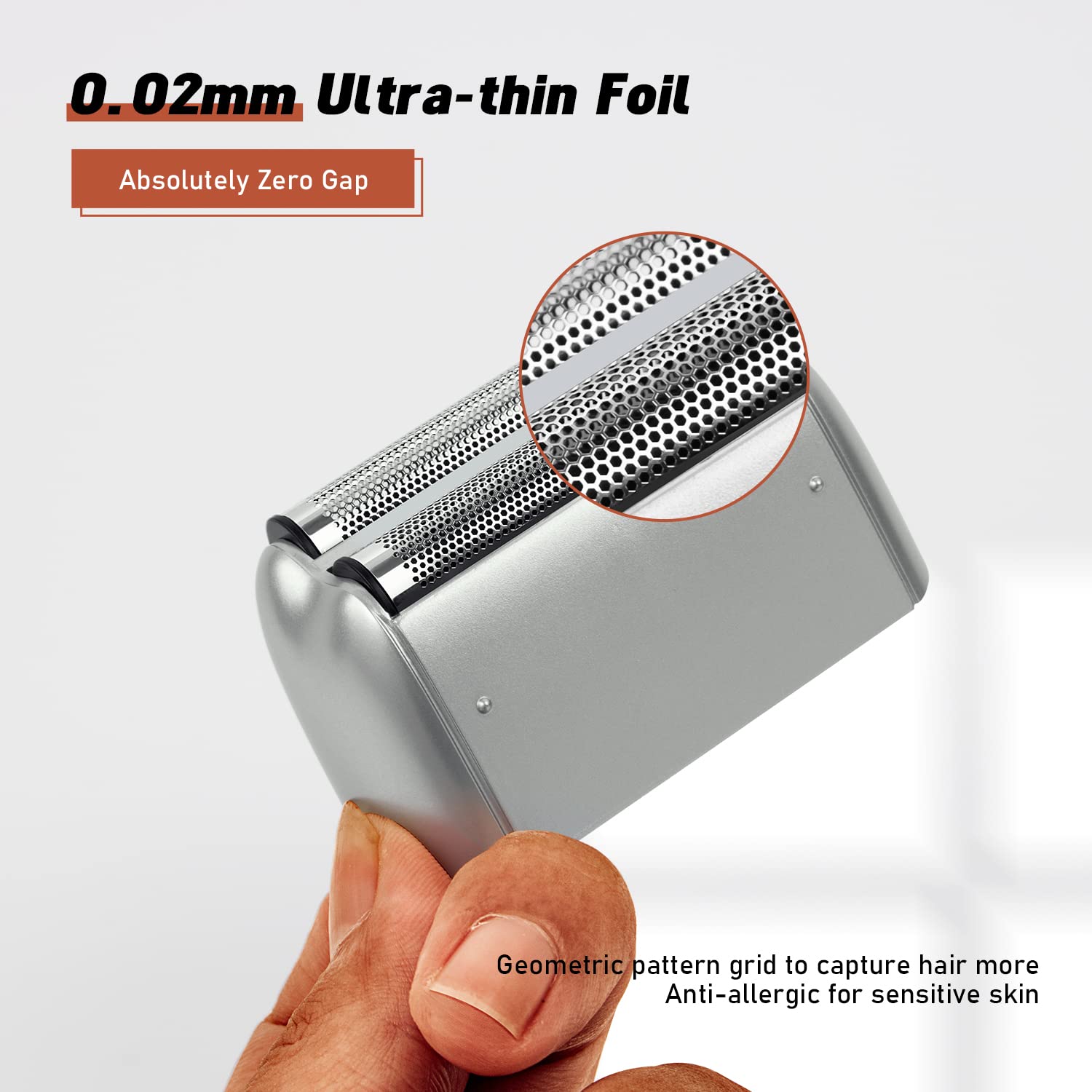 Suprent Foil Shaver For Men  Electric Rechargeable Balding Head Shaver  Beard Trimmer With 2 Replacement Shaver Head  Rechargeab