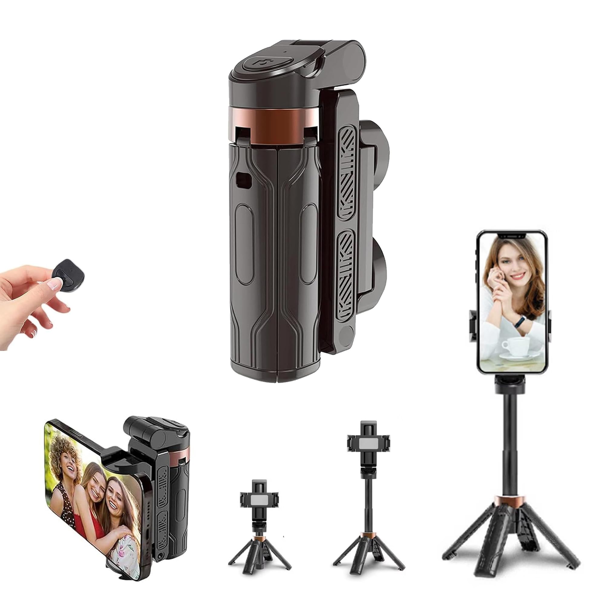 Mini Selfie Stick Tripod,Magic Portable Selfie Cell Phone Tripods -2025 Pocket Flex Jj02 360 Rotation Razunoth Remote Control Tr