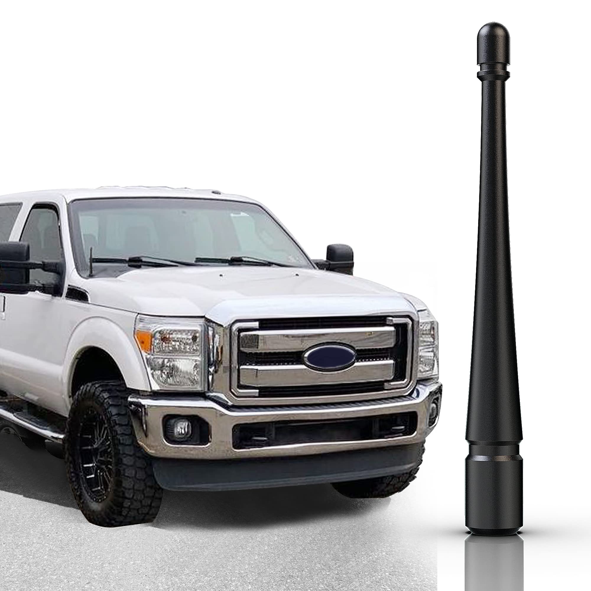 Aftid   4 Inch Aluminum Short Antenna Compatible With Ford F250 Super Duty 2009 2024
