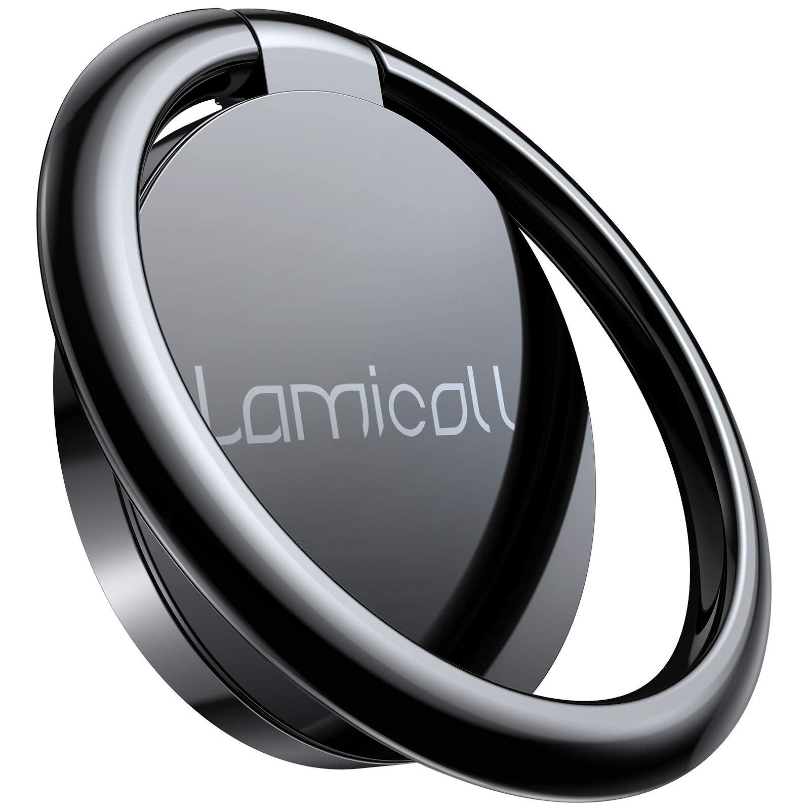 Lamicall Phone Ring Holder Finger Grip Stand   Cell Phone Kickstand, 360� Rotation Polished Metal Grip for Magnetic Car Mount, Compatible with iPhone 16/15/14/13/12/11 Pro Max, Smartphone Accessories