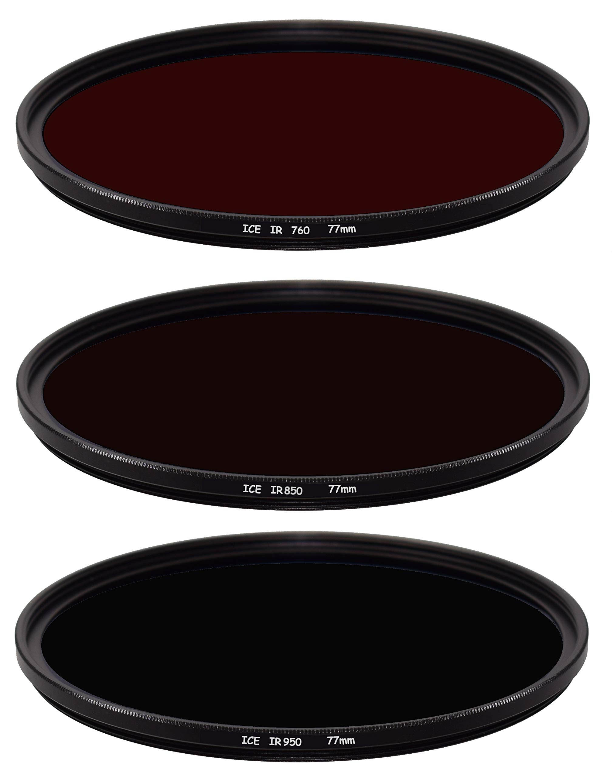 Ice Infrared 3 Filter Set 77Mm Ir 760 850 950 77 Optical Glass Slim
