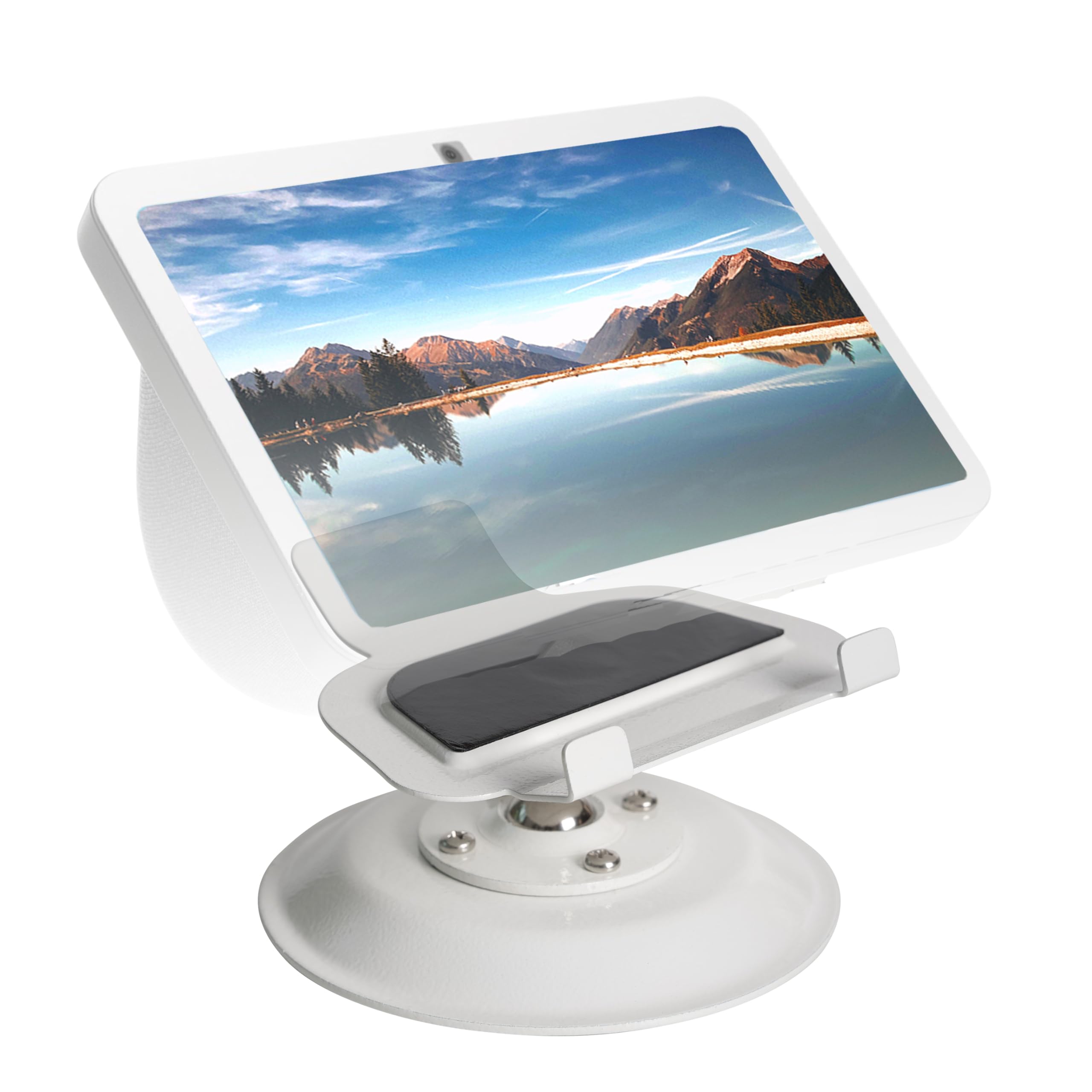 Shinar Metal Stand Only For Echo Show 8 (3Rd Generation) Swivel Stand With Wide Angle Tilt Adjustment( 50/+50),Desktop Accessory