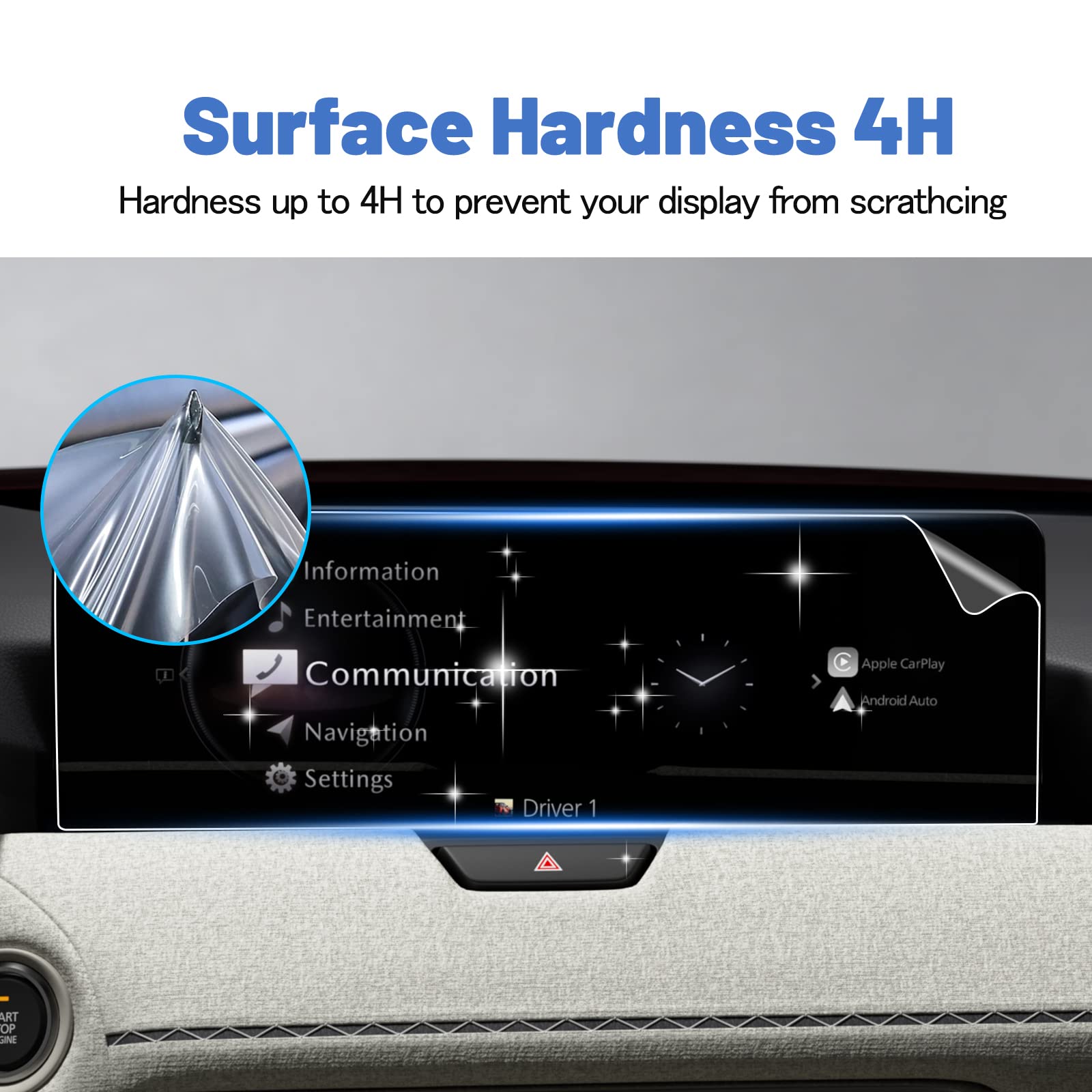 Shaohao For 2024 Mazda Cx 90 Screen Protector 2024 Cx 90 Screen Protector 12.3 In 2024 Mazda Cx 90 (Turbo Premium Plus/Turbo S) & 2024 Cx 90 Phev Premium Plus Touch Screen 12.3' Cx 90 2024 Accessories