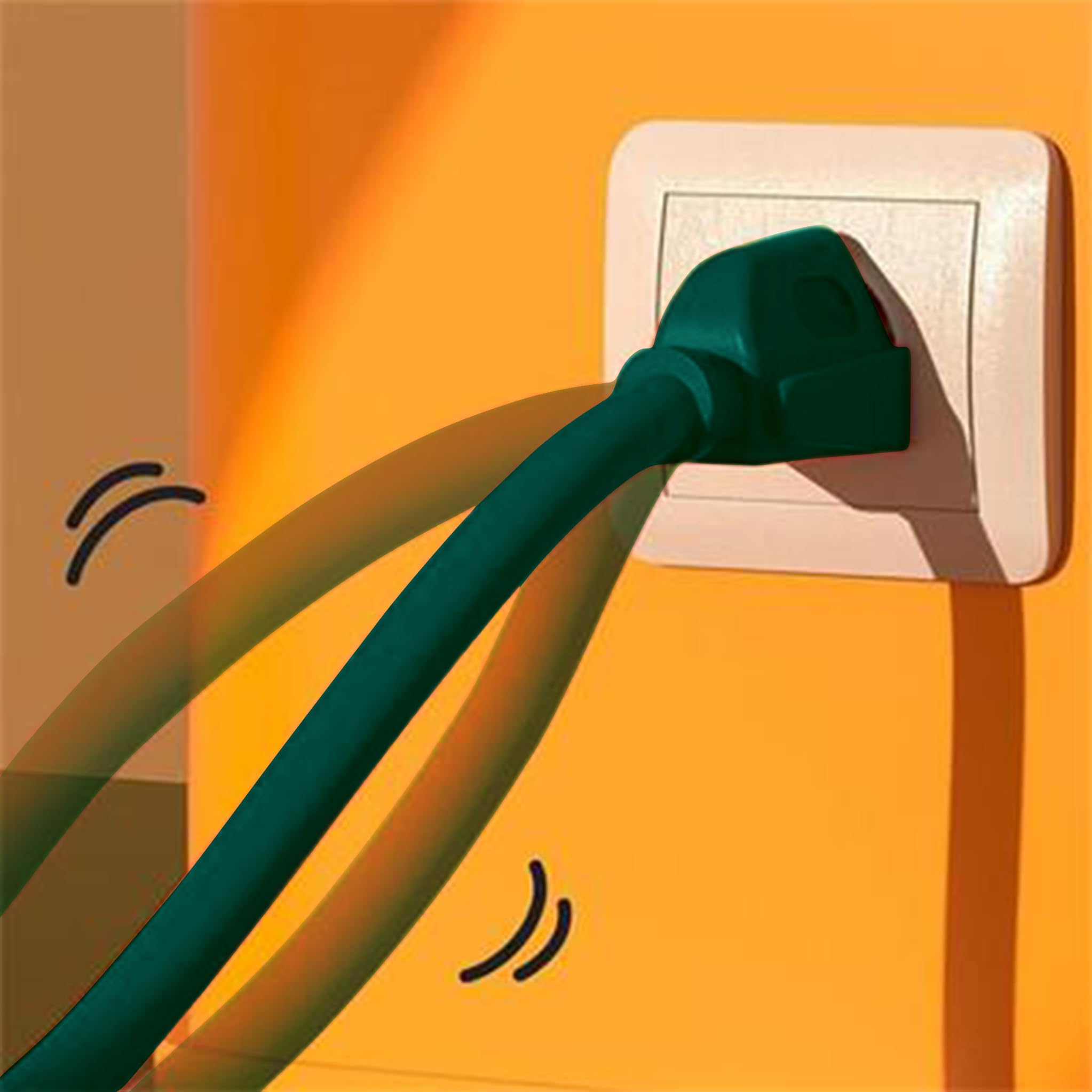 Outdoor Extension Cord Waterproof 100 Ft, Green 14/3 Sjtw Heavy Duty, Flexible 100% Copper 3 Prong Extension Cord For Lawn, Gara