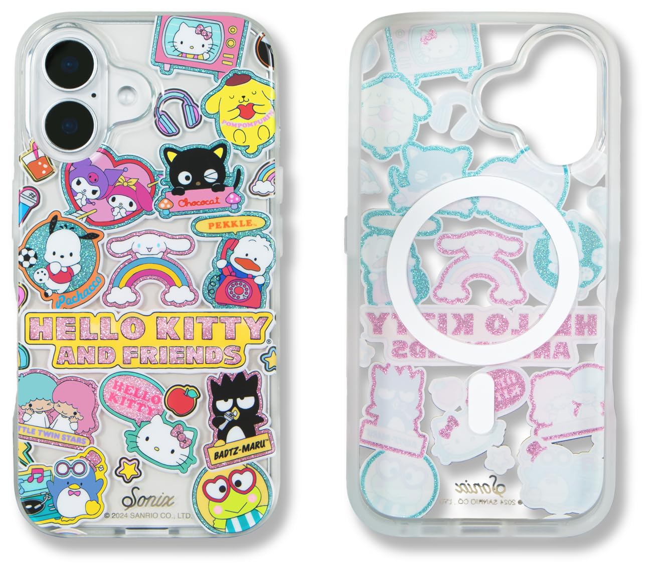 Sonix X Sanrio Case For Iphone 16 | Compatible With Magsafe | 10Ft Drop Tested | Hello Kitty And Friends Stickers