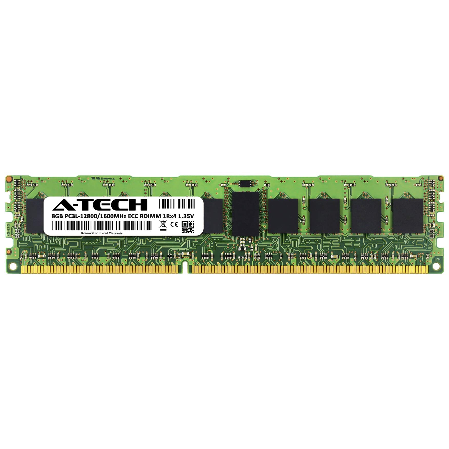 A Tech 8Gb Ddr3/Ddr3L 1600Mhz Pc3L 12800R Ecc Rdimm 1Rx4 Single Rank 1.35V Ecc Registered Dimm 240 Pin Server Ram Memory Upgrade
