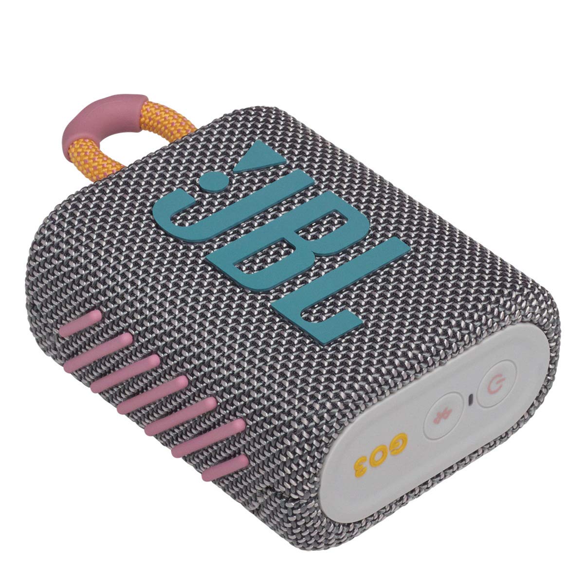 Jbl Go 3: Portable Speaker With Bluetooth, Builtin Battery, Waterproof And Dustproof Feature Gray Jblgo3Gryam