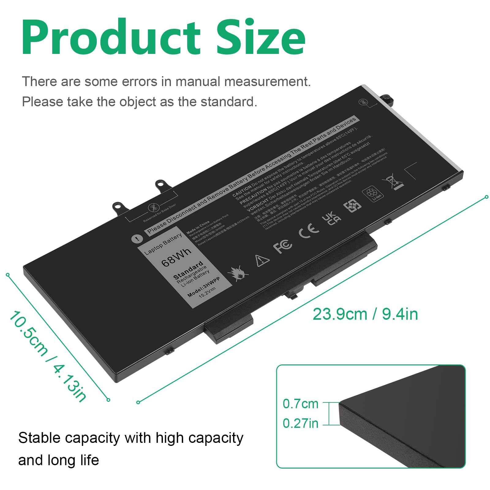 Fancy Buying Rj40G Laptop Battery For Dell Latitude 14 5420 Latitude 15 5520 Precision 15 3560 Series Laptop 01K2Cf 075X16 Wy9Dx