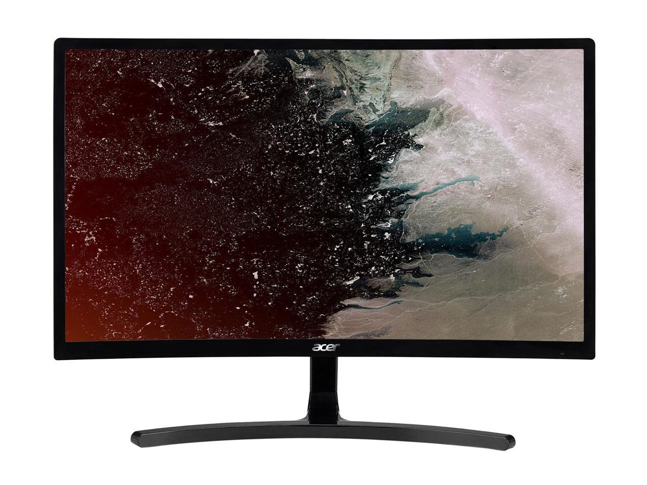 Acer Gaming Monitor 23.6    Curved Ed242Qr Abidpx 1920 X 1080 144Hz Refresh Rate Amd Freesync Technology (Display Port, Hdmi & D